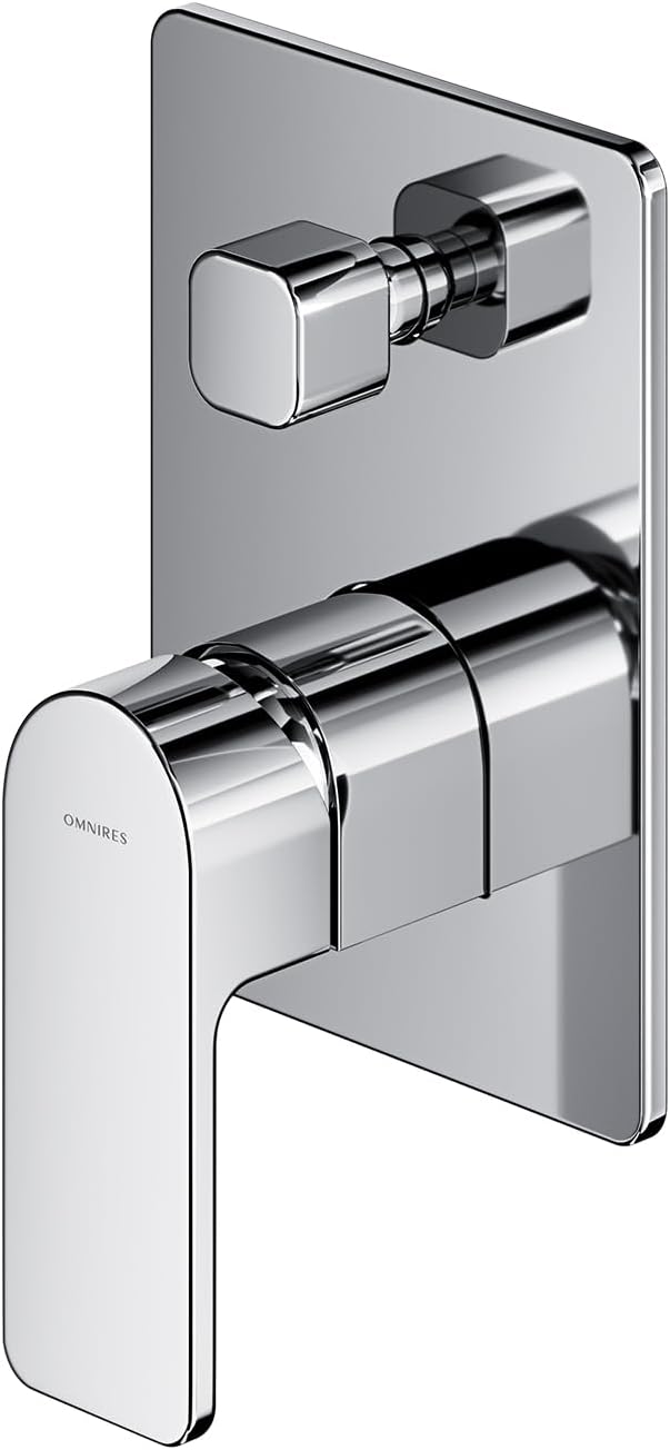 Omnires BA7835CR, Rubinetti doccia e vasca a scomparsa Baretti, Chrome - immagine 1