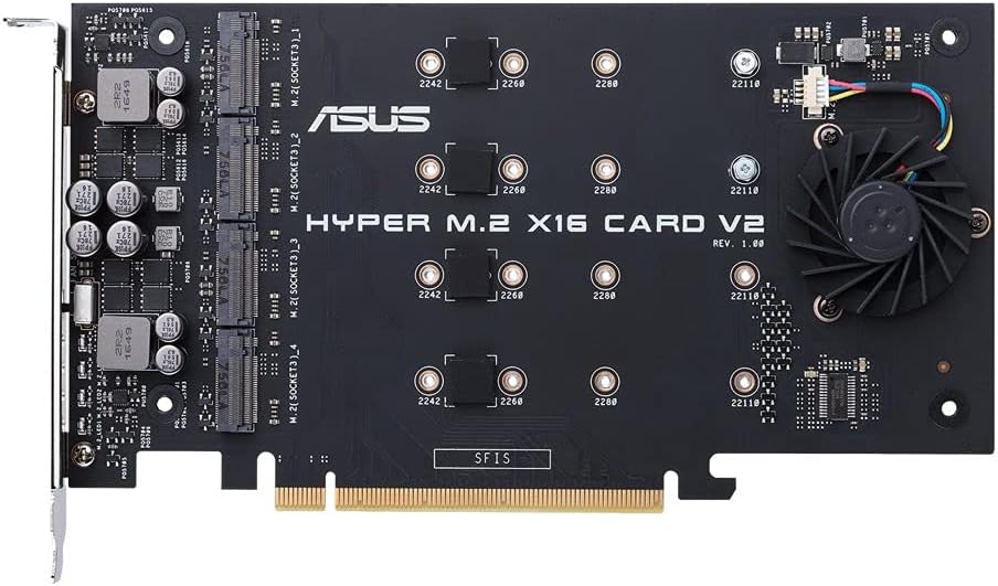 ASUS HYPER M.2 X16 CARD V2 scheda di interfaccia e adattatore Interno - immagine 3