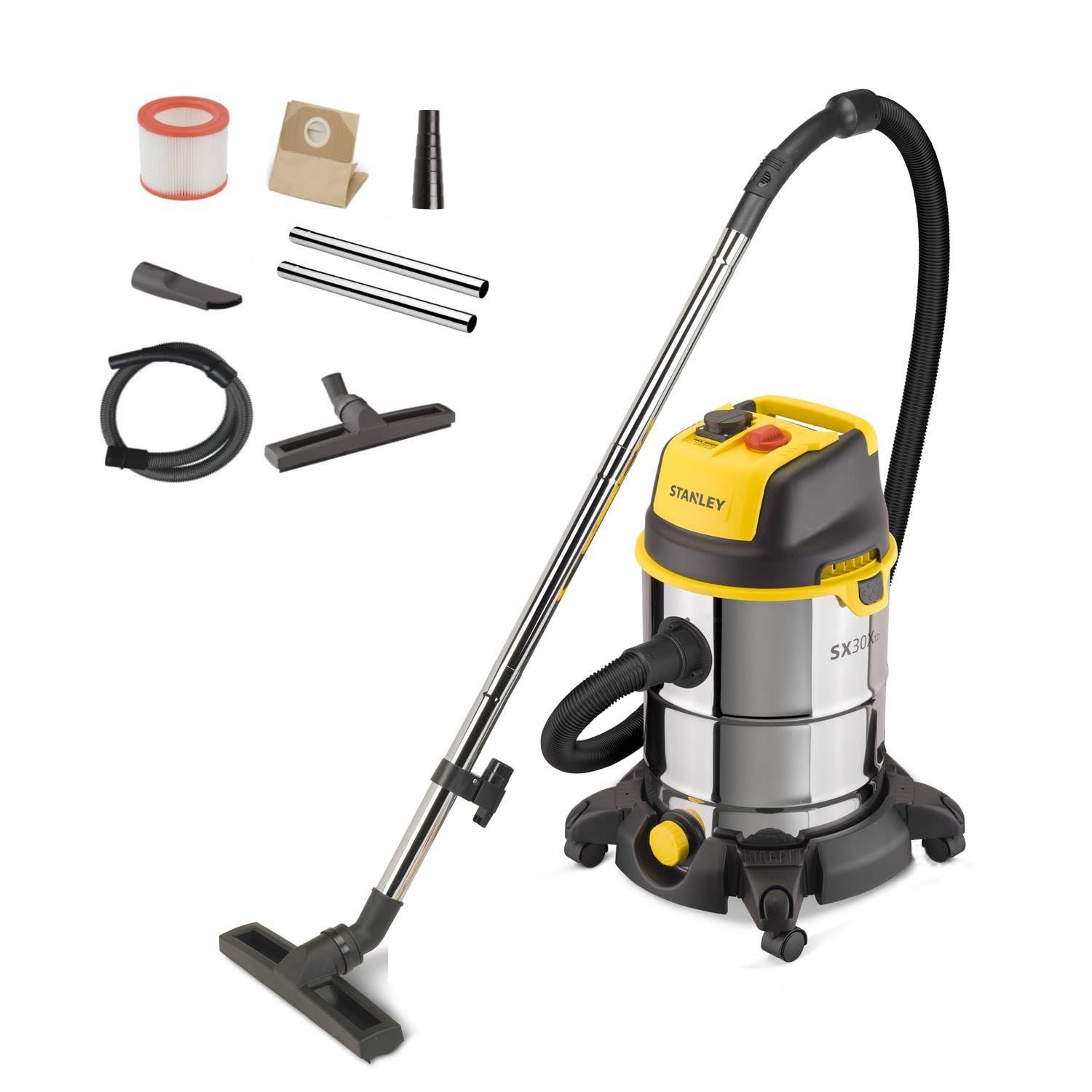 Stanley Aspiratore Solidi e Liquidi SXVC30XTDE 1600W