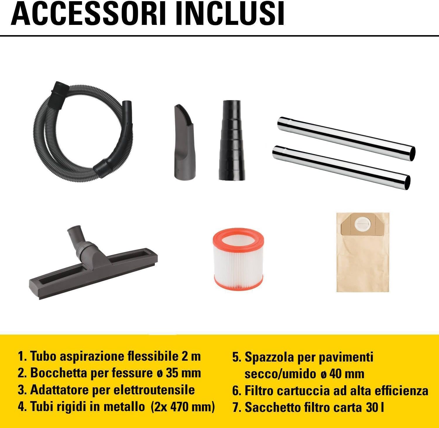 Stanley Aspiratore Solidi e Liquidi SXVC30XTDE 1600W - immagine 3