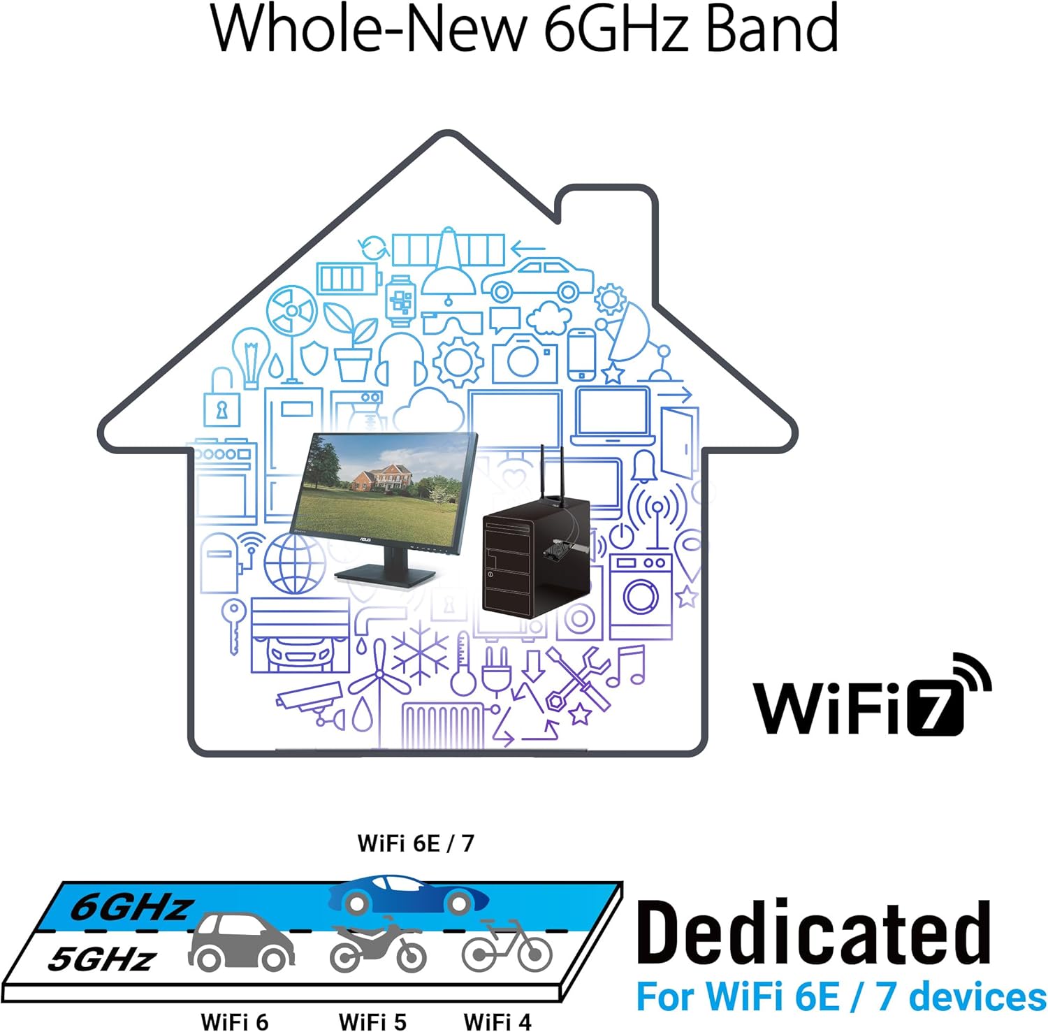 Asus BE9400 Tri Band PCI-E WiFi 7 Bluetooth 5.4 - immagine 3