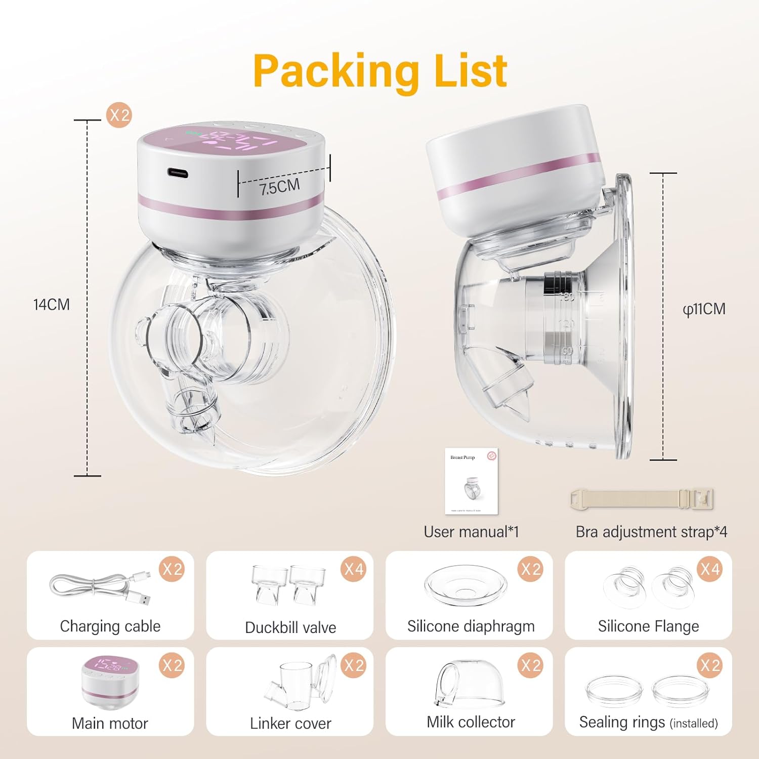 Kidken Tiralatte Elettrico Portatile a Mani Libere - immagine 3