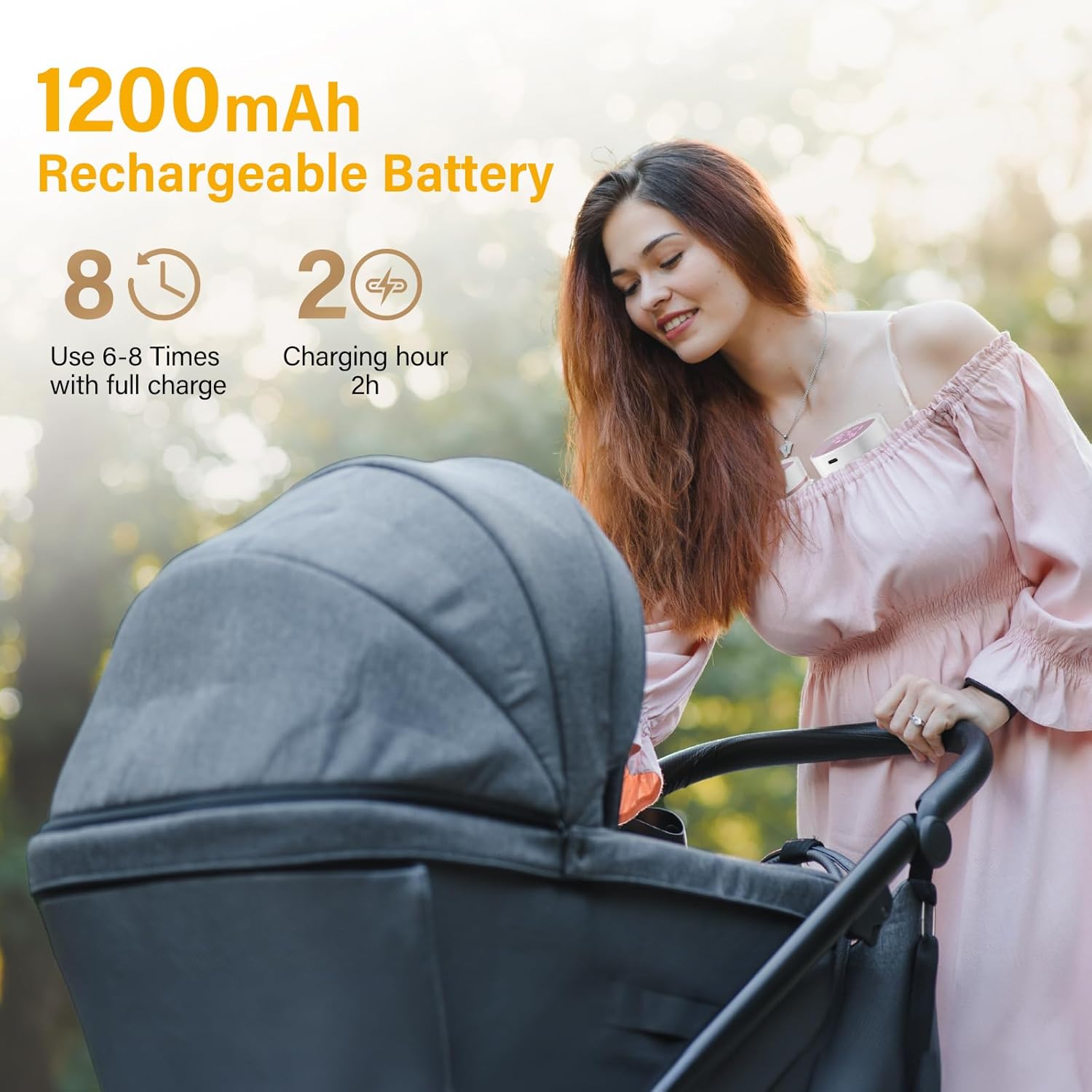 Kidken Tiralatte Elettrico Portatile a Mani Libere - immagine 6