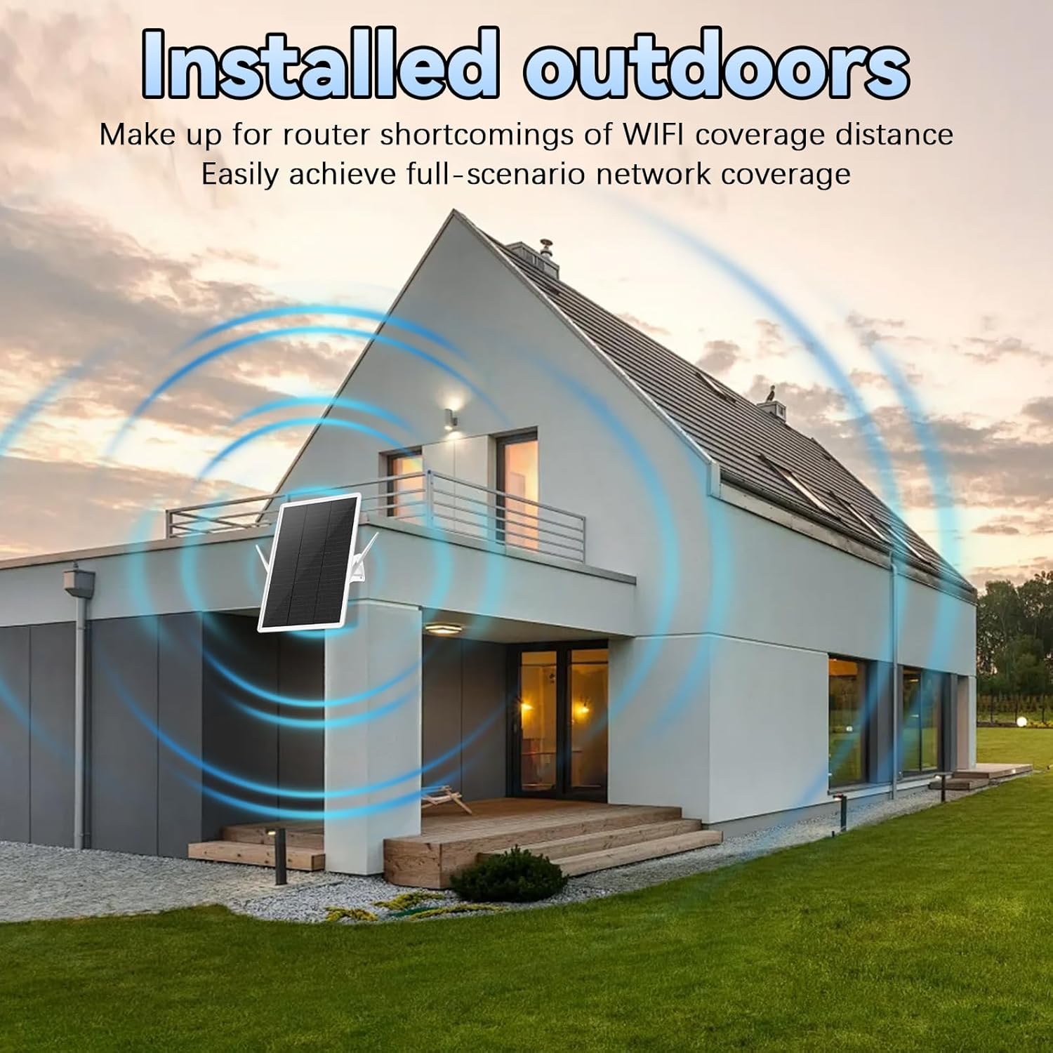 Ripetitore WLAN per Esterni con Batteria Solare 300 Mbit/s - immagine 5