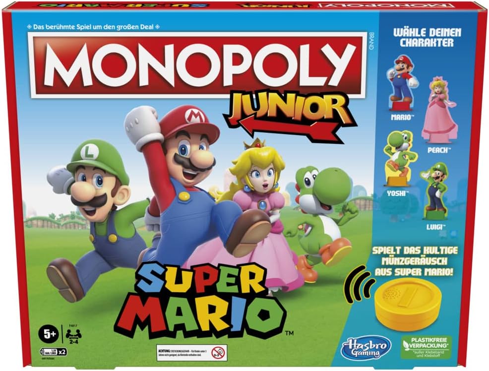 Hasbro Monopoly Junior Super Mario Edition - immagine 1
