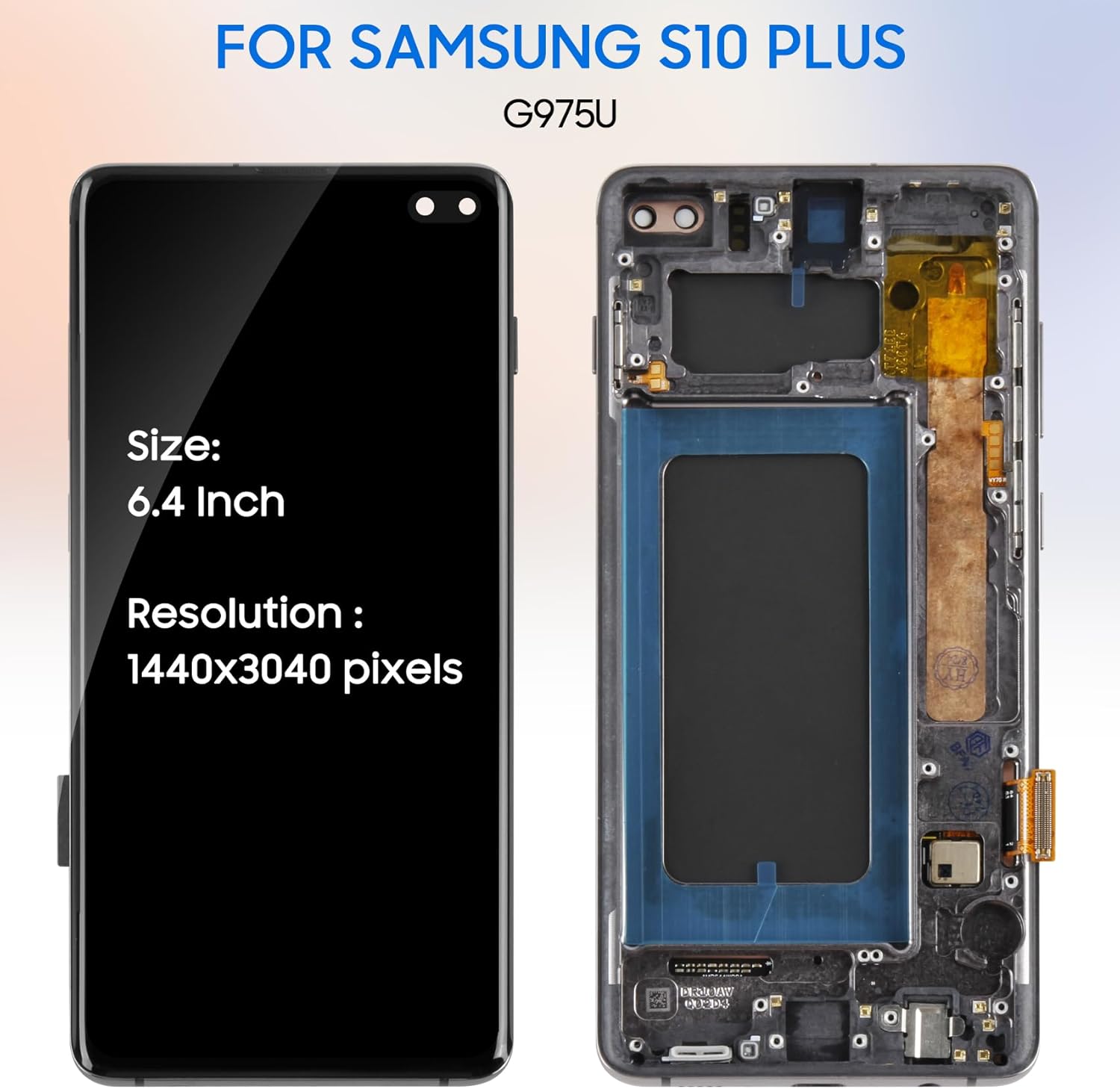 Display LCD OLED 6.4" per Samsung Galaxy S10 Plus - immagine 2
