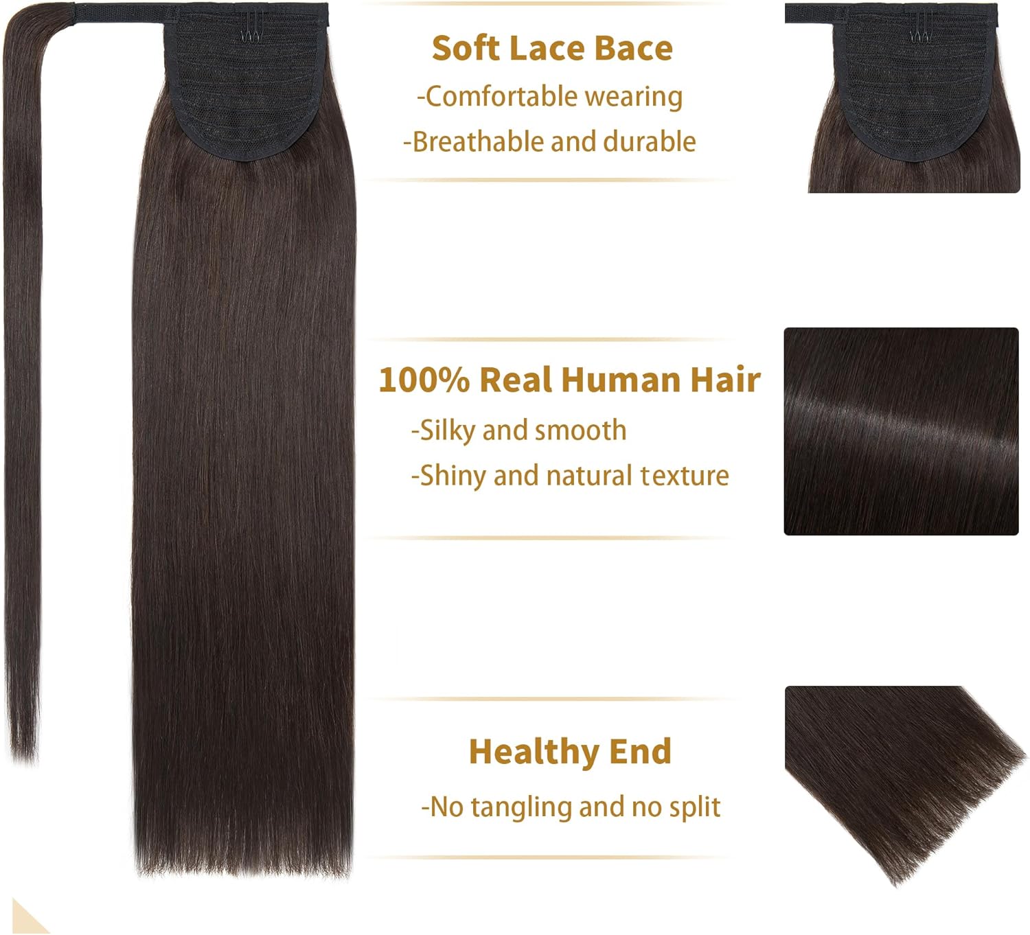 Sego Extension Coda Capelli Veri Clip Lisci - immagine 2