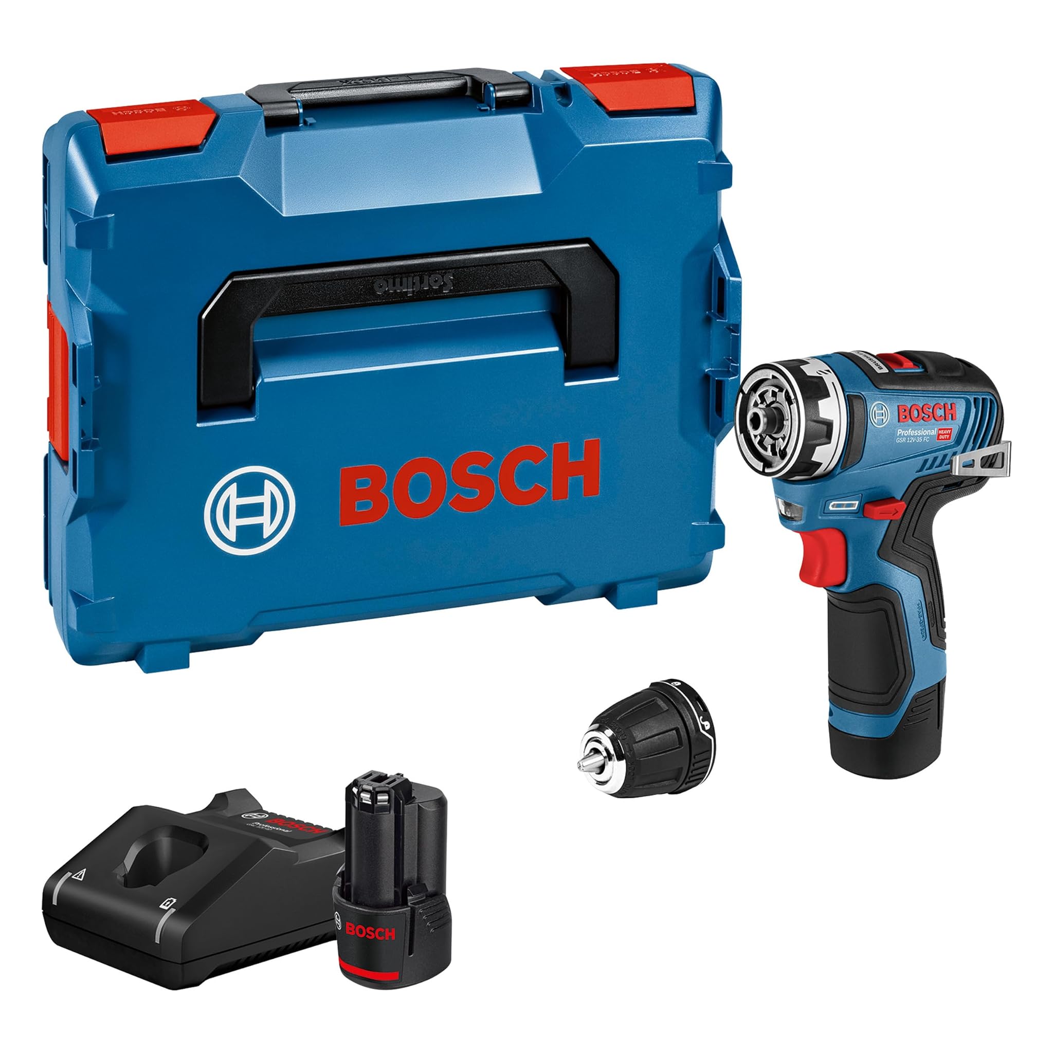 Bosch Professional GSR 12V-35 FC - Trapano-Avvitatore FlexiClick