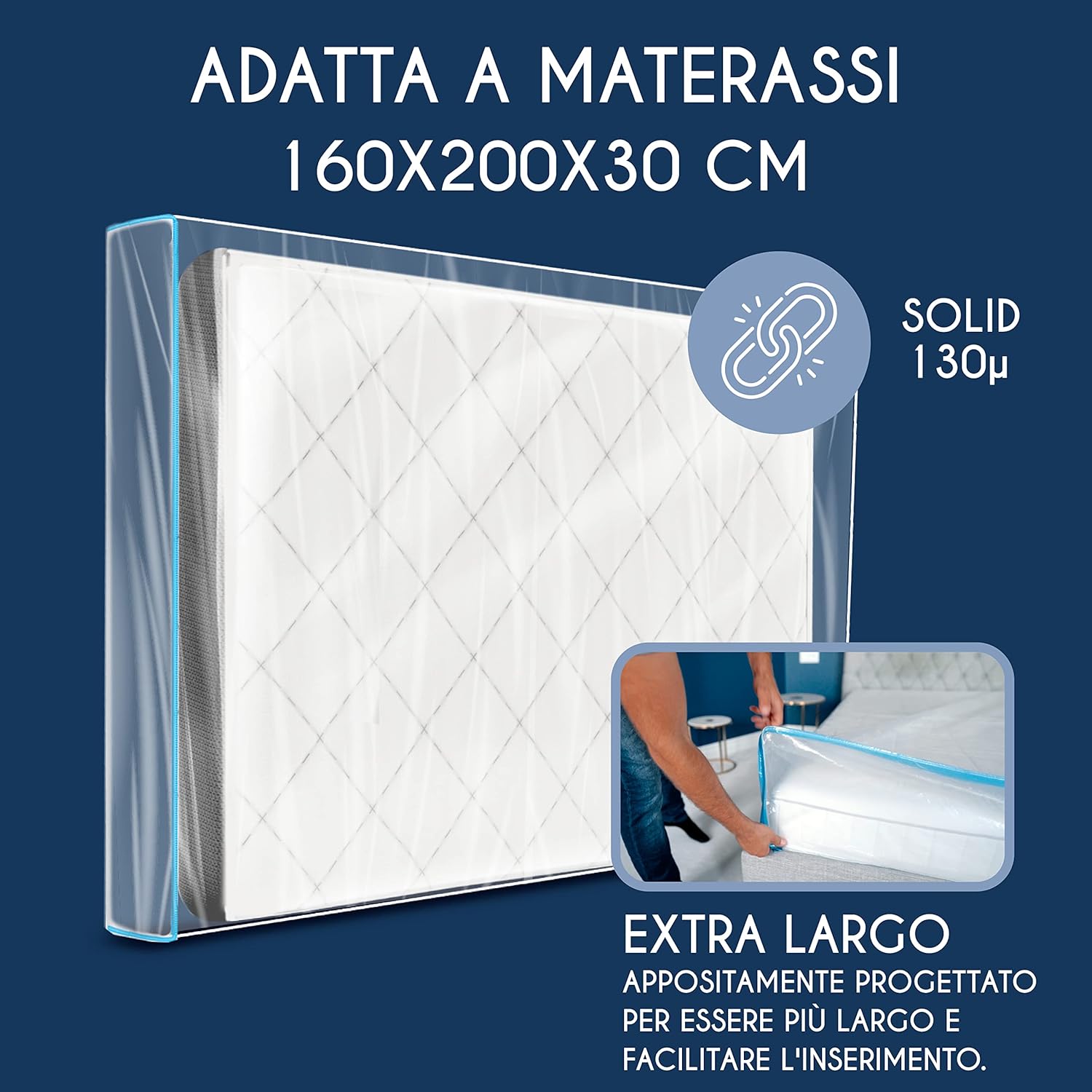 Custodia Materasso in Plastica 160x200 cm - immagine 2
