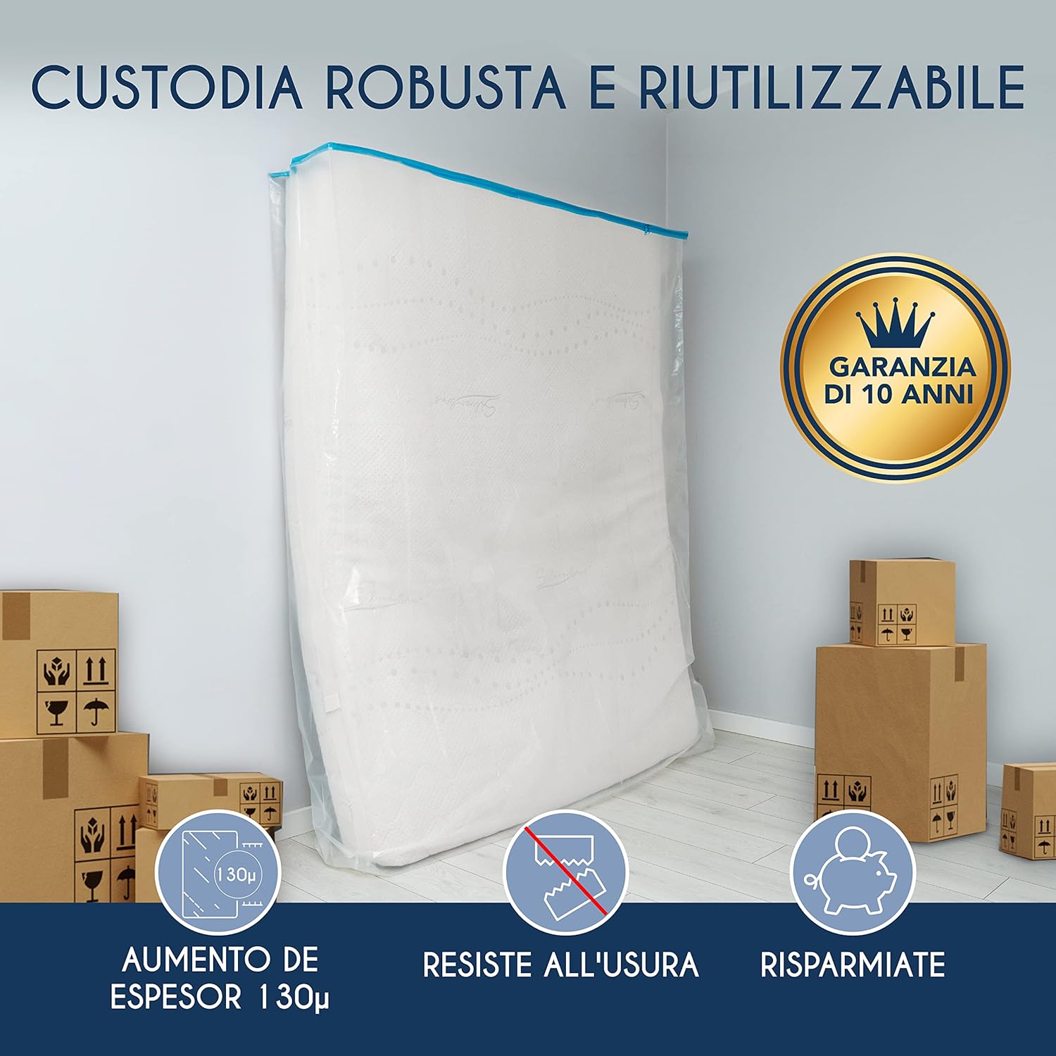 Custodia Materasso in Plastica 160x200 cm - immagine 5