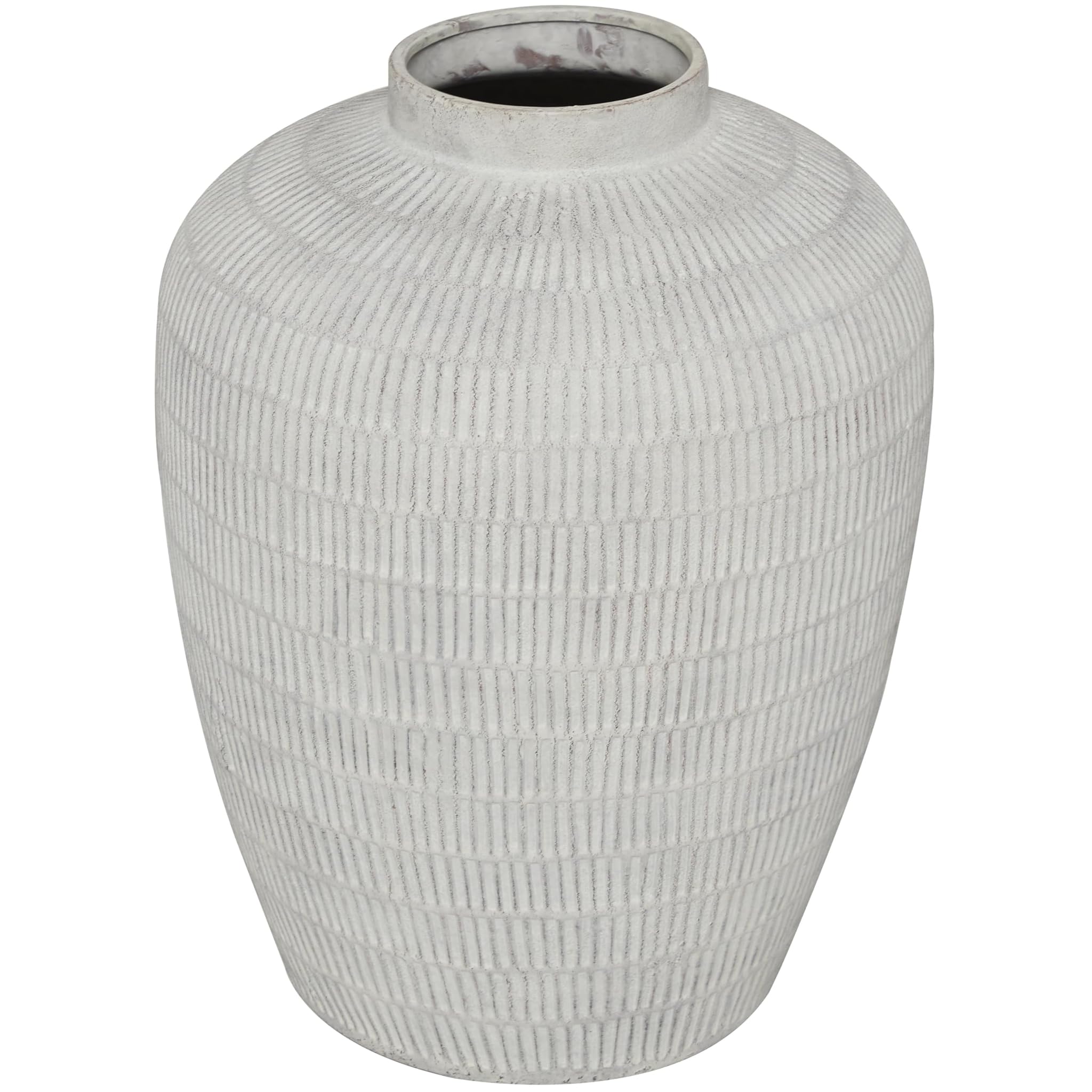 Deco 79 - Vaso in Ceramica Testurizzato Crema