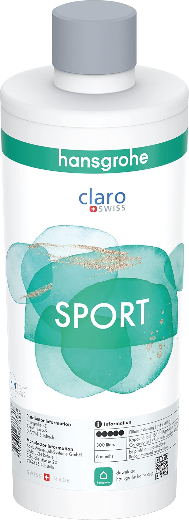 Hansgrohe Mineralizzazione e Filtro Sport per Aqittura M91