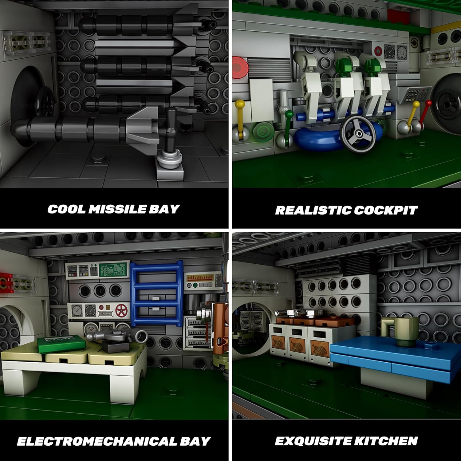 Reobrix U-Boat - Kit Modello Sottomarino Militare 33050 - immagine 3