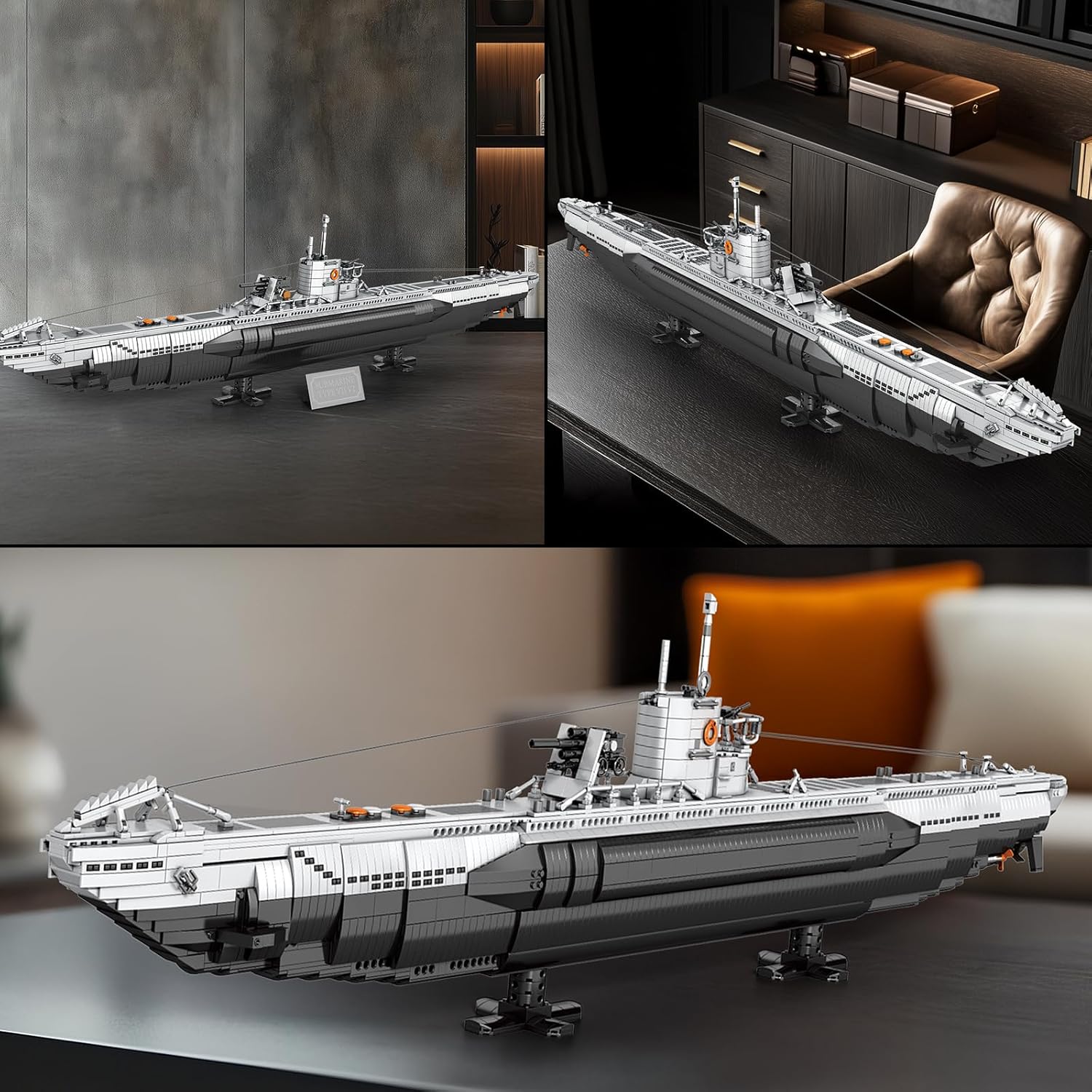 Reobrix U-Boat - Kit Modello Sottomarino Militare 33050 - immagine 4