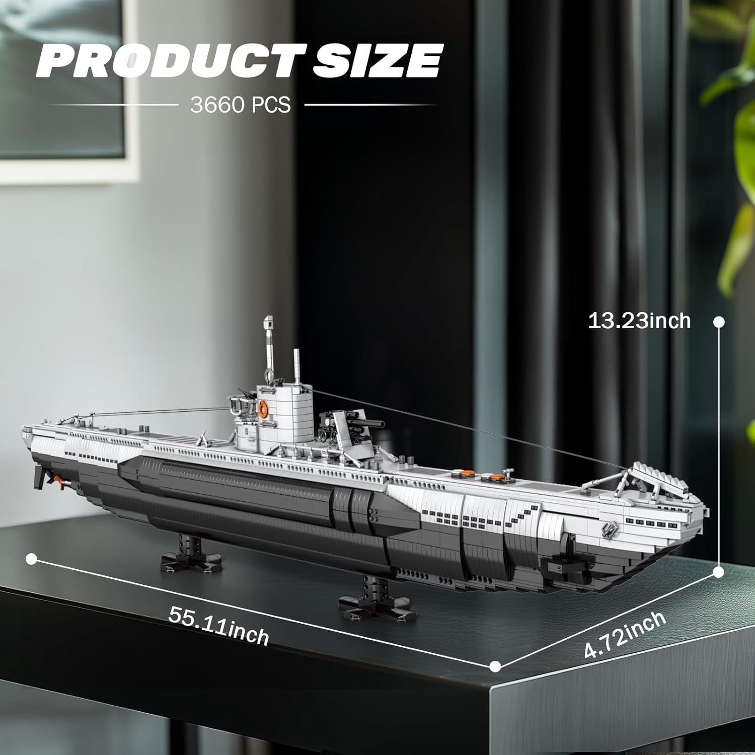 Reobrix U-Boat - Kit Modello Sottomarino Militare 33050 - immagine 5