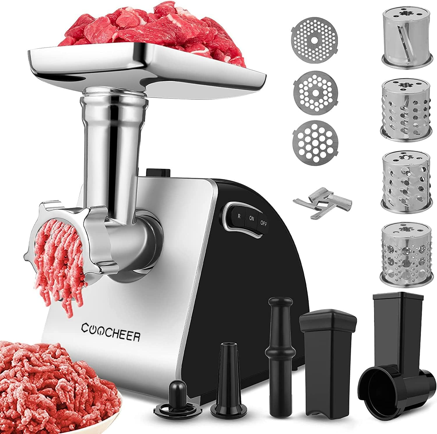 Meykey Tritacarne Elettrico Multifunzione 5 in 1