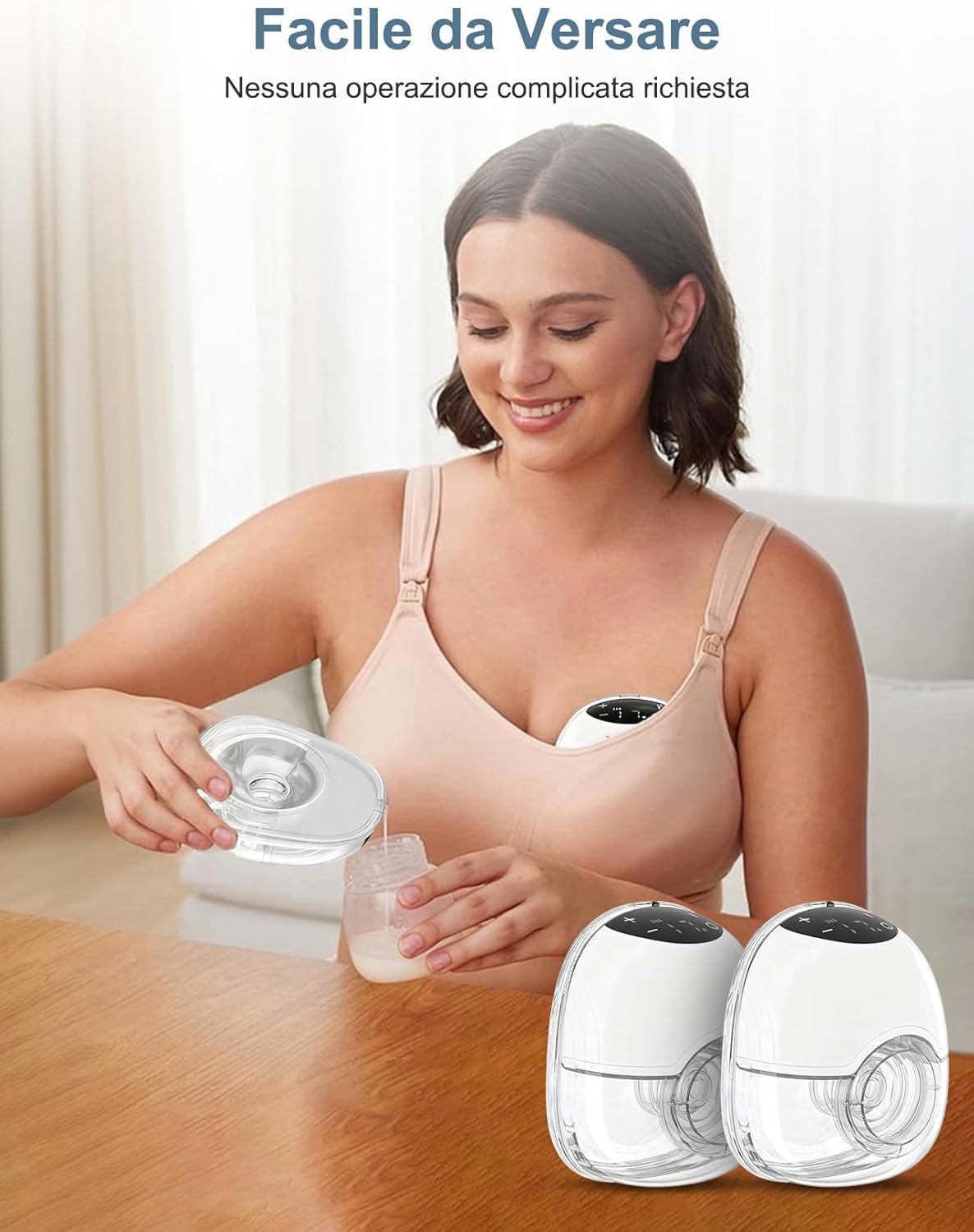 Tiralatte Elettrico Indossabile Doppio Touchscreen - immagine 4