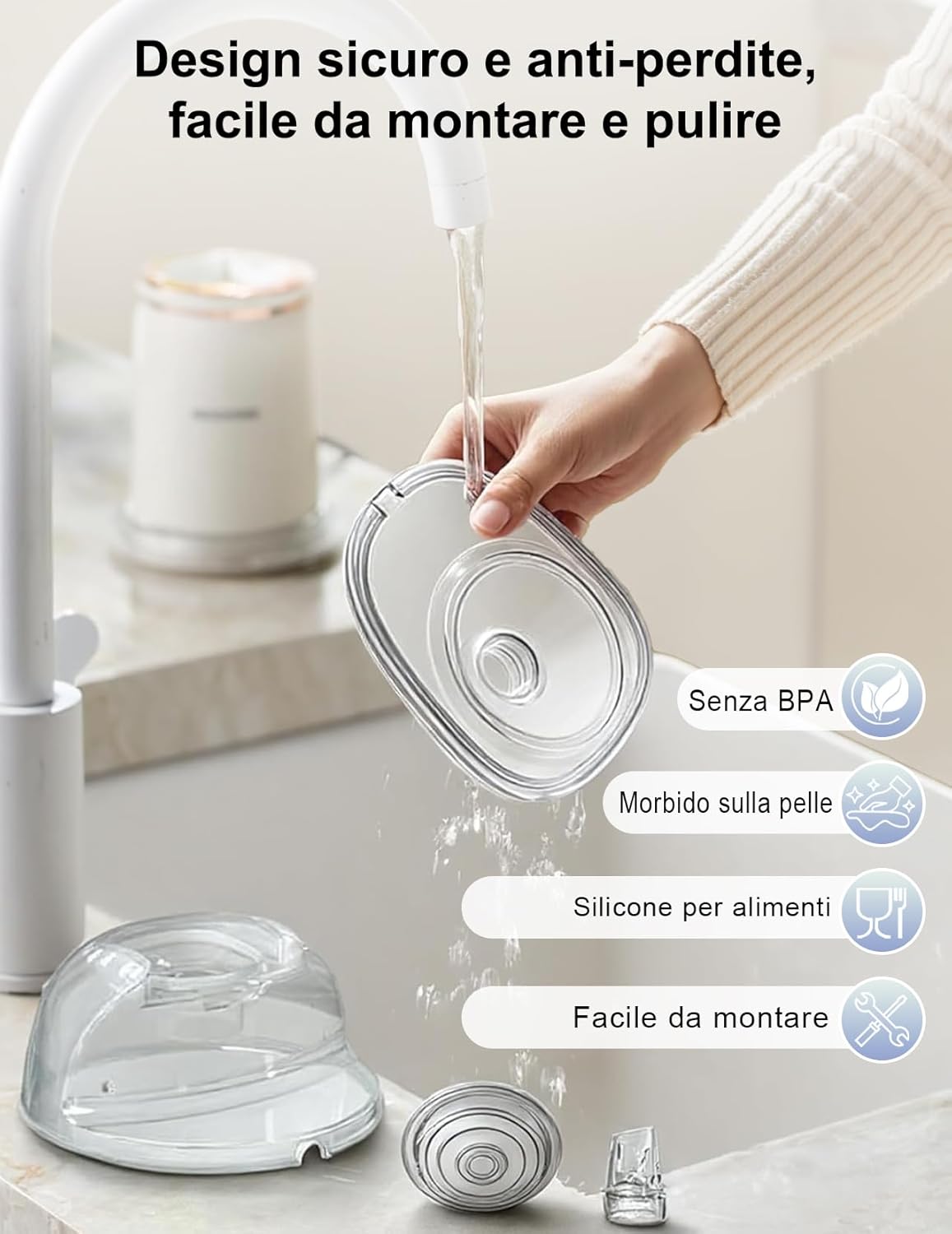 Tiralatte Elettrico Indossabile Doppio Touchscreen - immagine 7