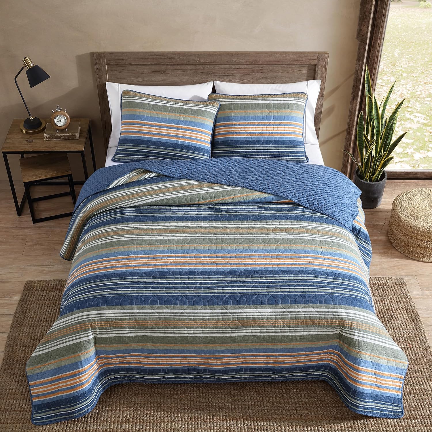 Eddie Bauer Collection Biancheria da Letto Reversibile King - immagine 2