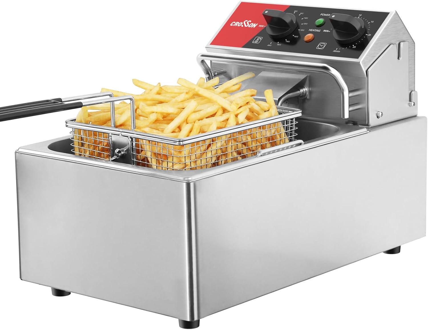 Crosson Friggitrice Elettrica da Banco 13Lbs 3000W