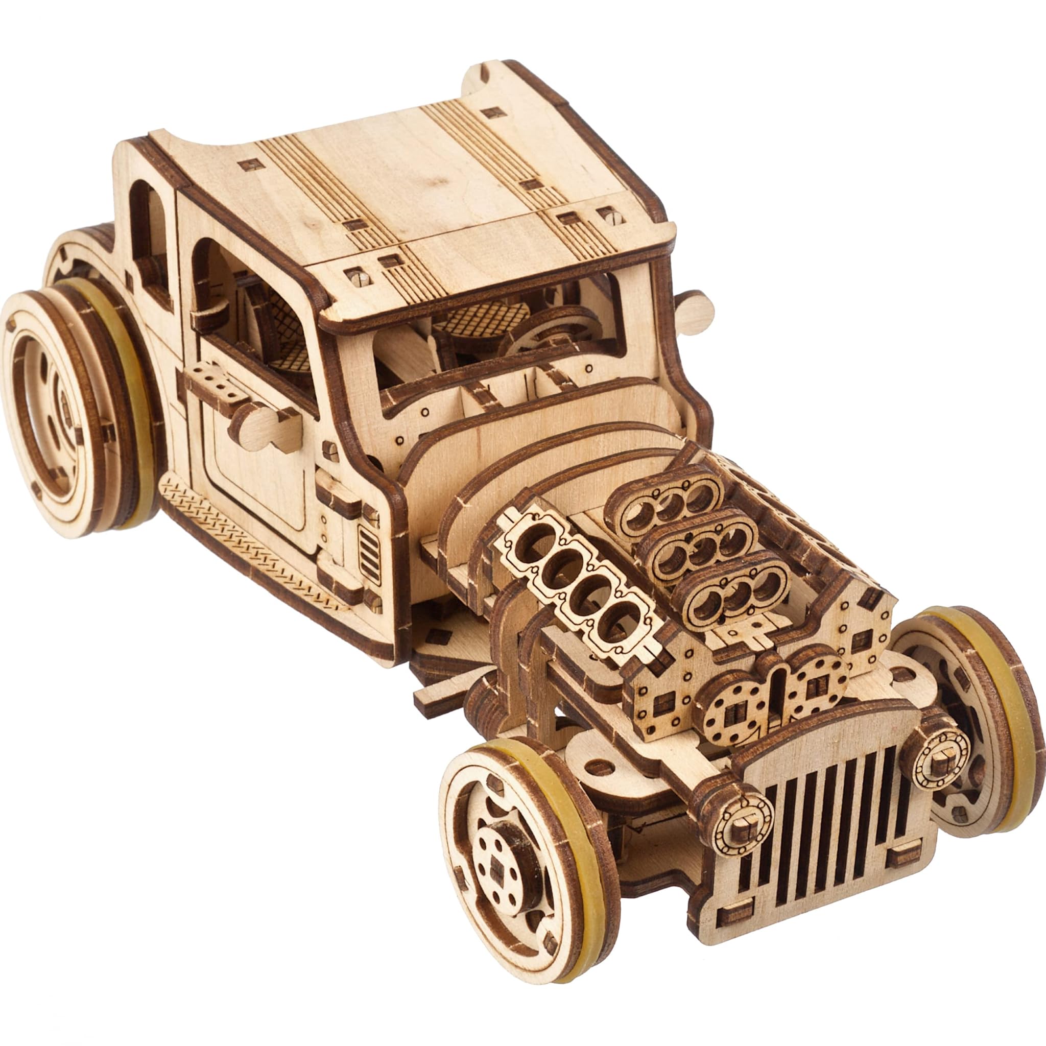 Ugears Hot Rod Topo Furioso - Kit Modellino Auto 3D Legno