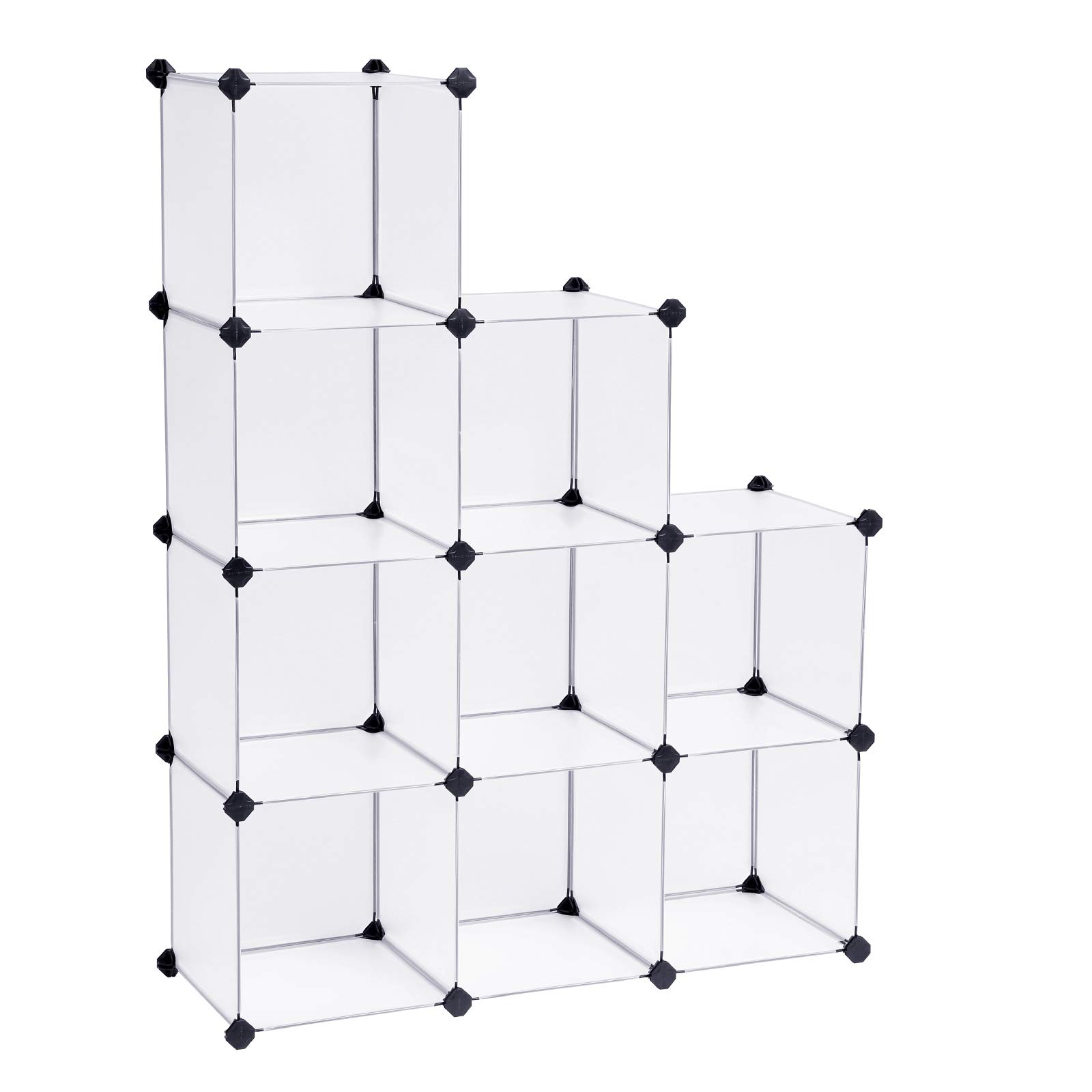 Songmics Scaffale 9 Scomparti Modulare Bianco LPC115S