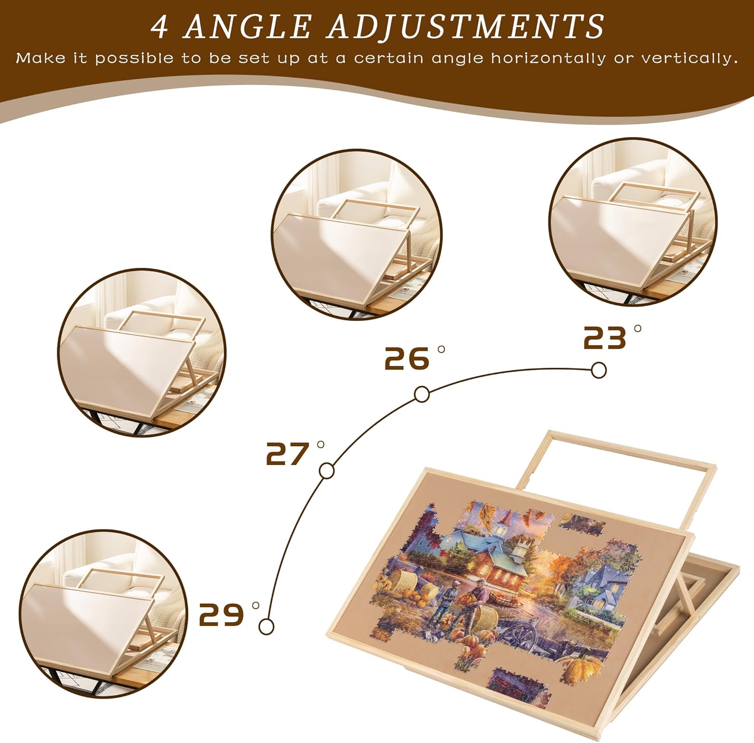 Tektalk Tagliere Puzzle Convertibile Fino a 1000 Pezzi - immagine 3