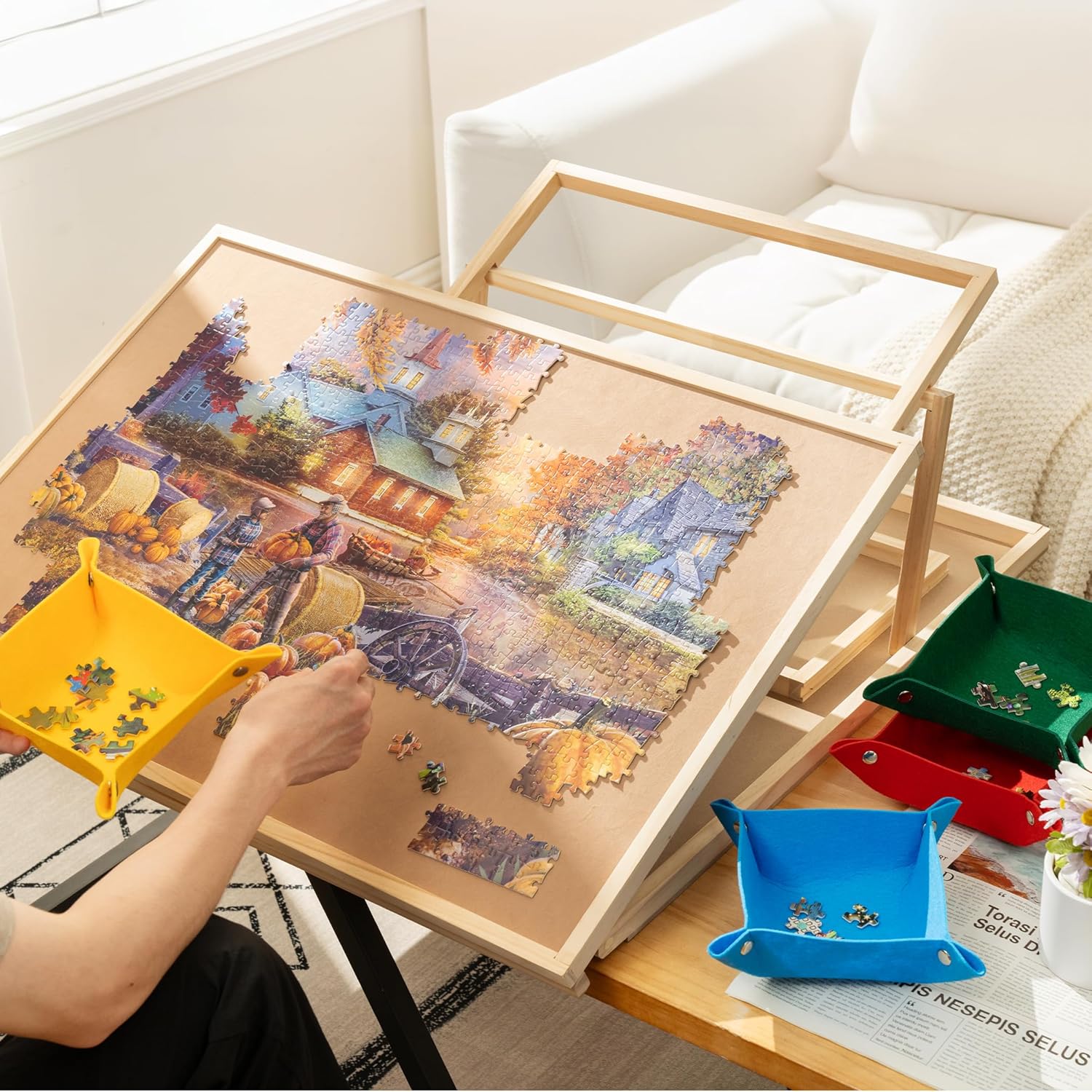 Tektalk Tagliere Puzzle Convertibile Fino a 1000 Pezzi - immagine 8