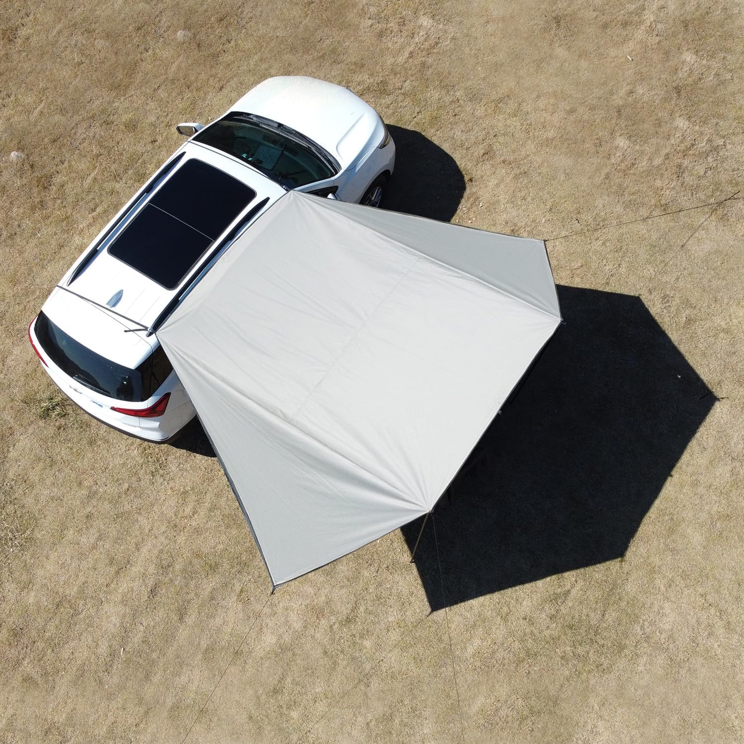 Tenda Parasole Universale per Auto e Campeggio, Bianco
