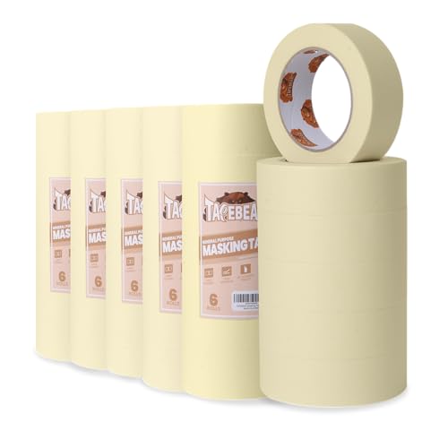 Tapebear Nastro per Mascheratura Crema Bianco 55m x 48mm