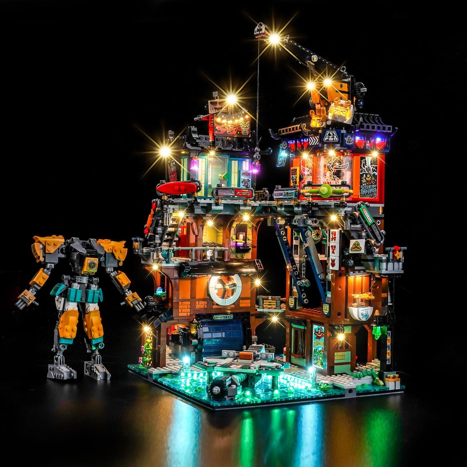 Set Luci LED compatibile con Lego Ninjago City Workshop - immagine 2