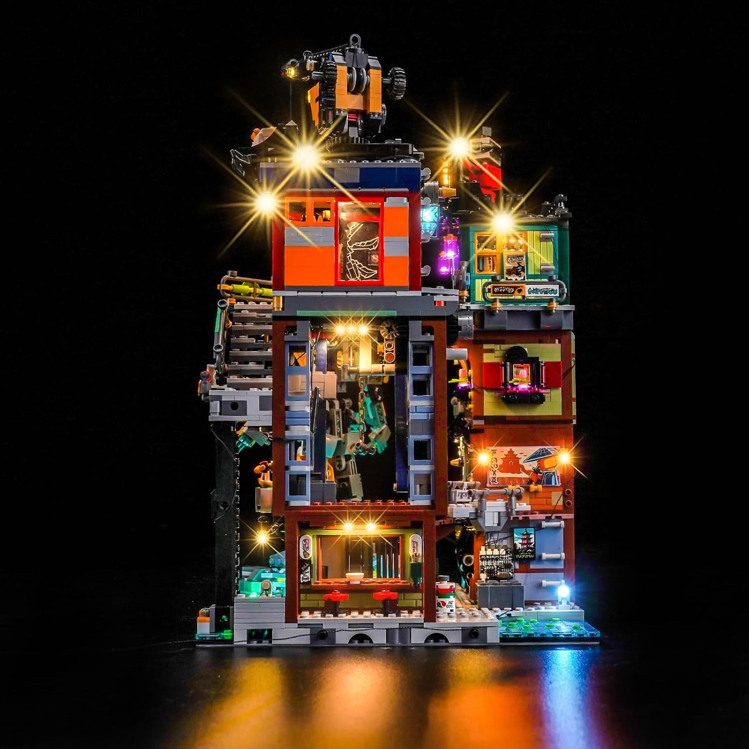 Set Luci LED compatibile con Lego Ninjago City Workshop - immagine 3