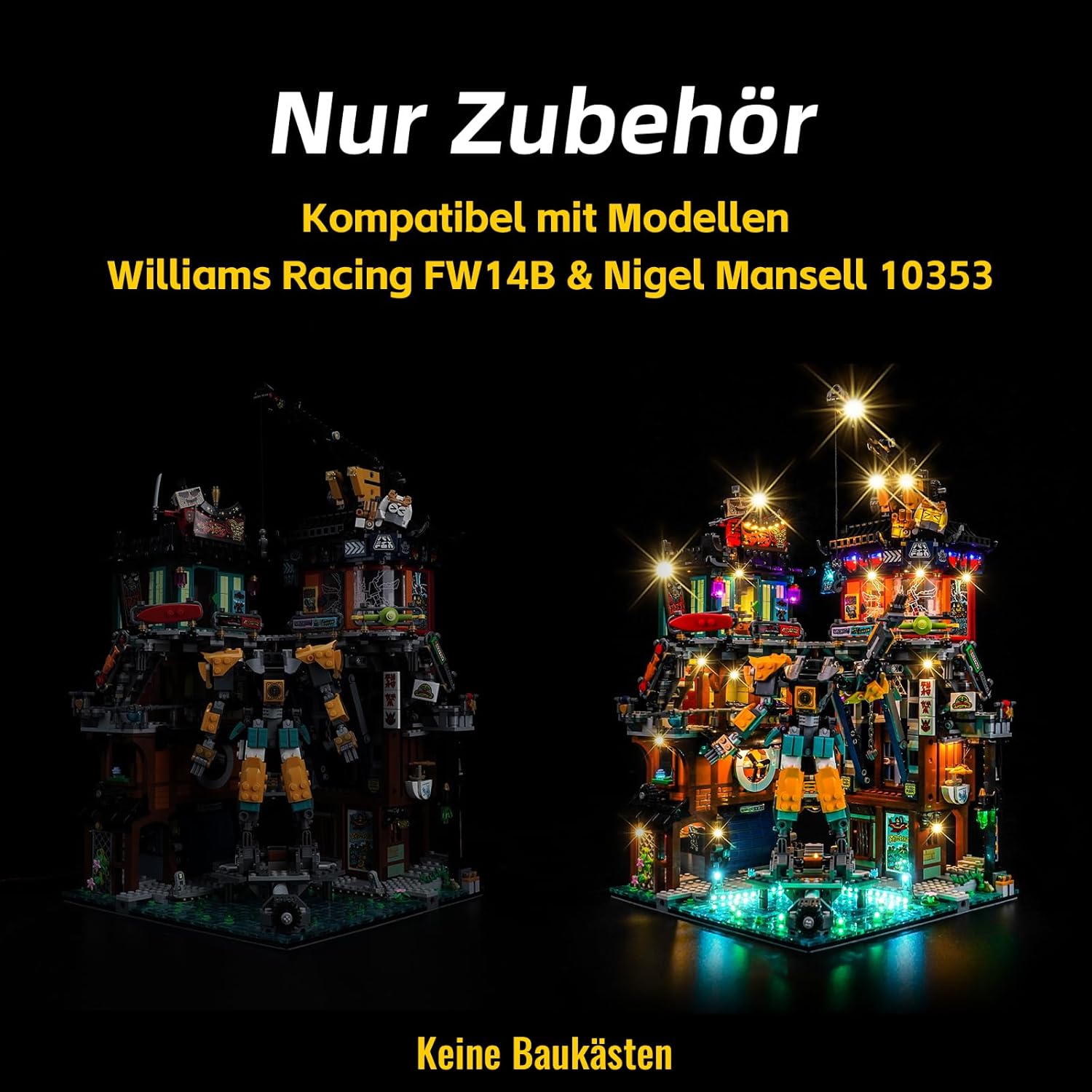 Set Luci LED compatibile con Lego Ninjago City Workshop - immagine 4