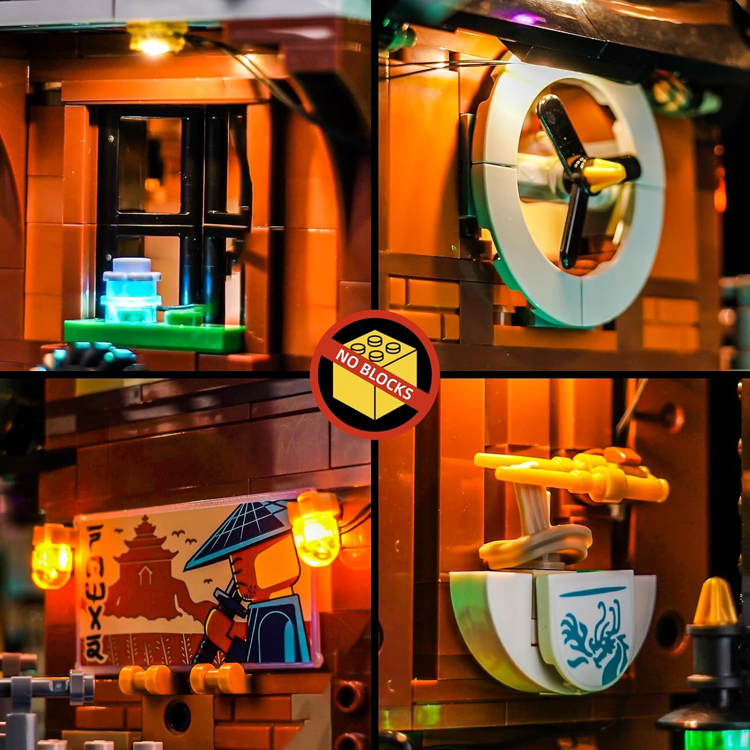 Set Luci LED compatibile con Lego Ninjago City Workshop - immagine 7
