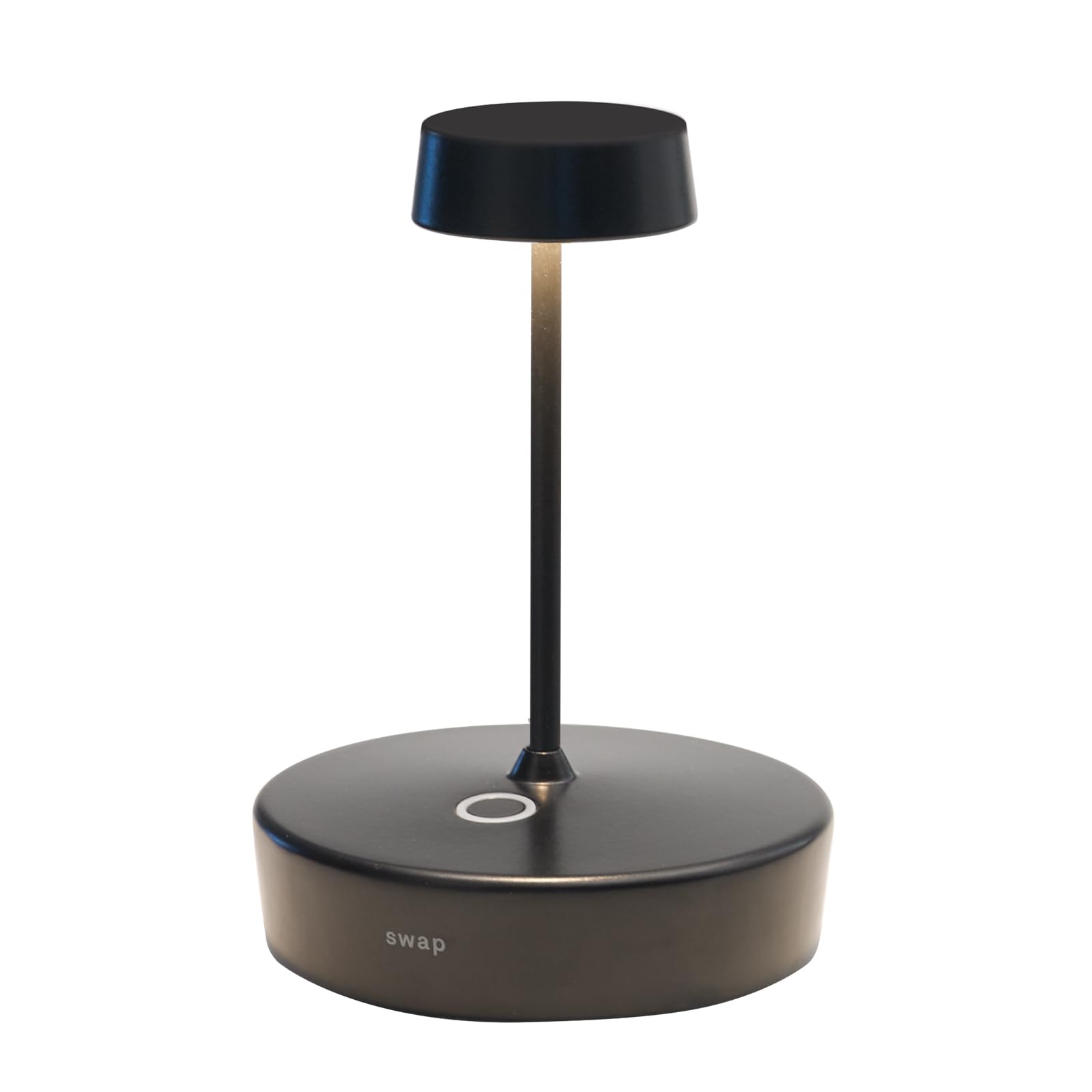 Zafferano Lampada Swap Mini - Tavolo Ricaricabile Nera