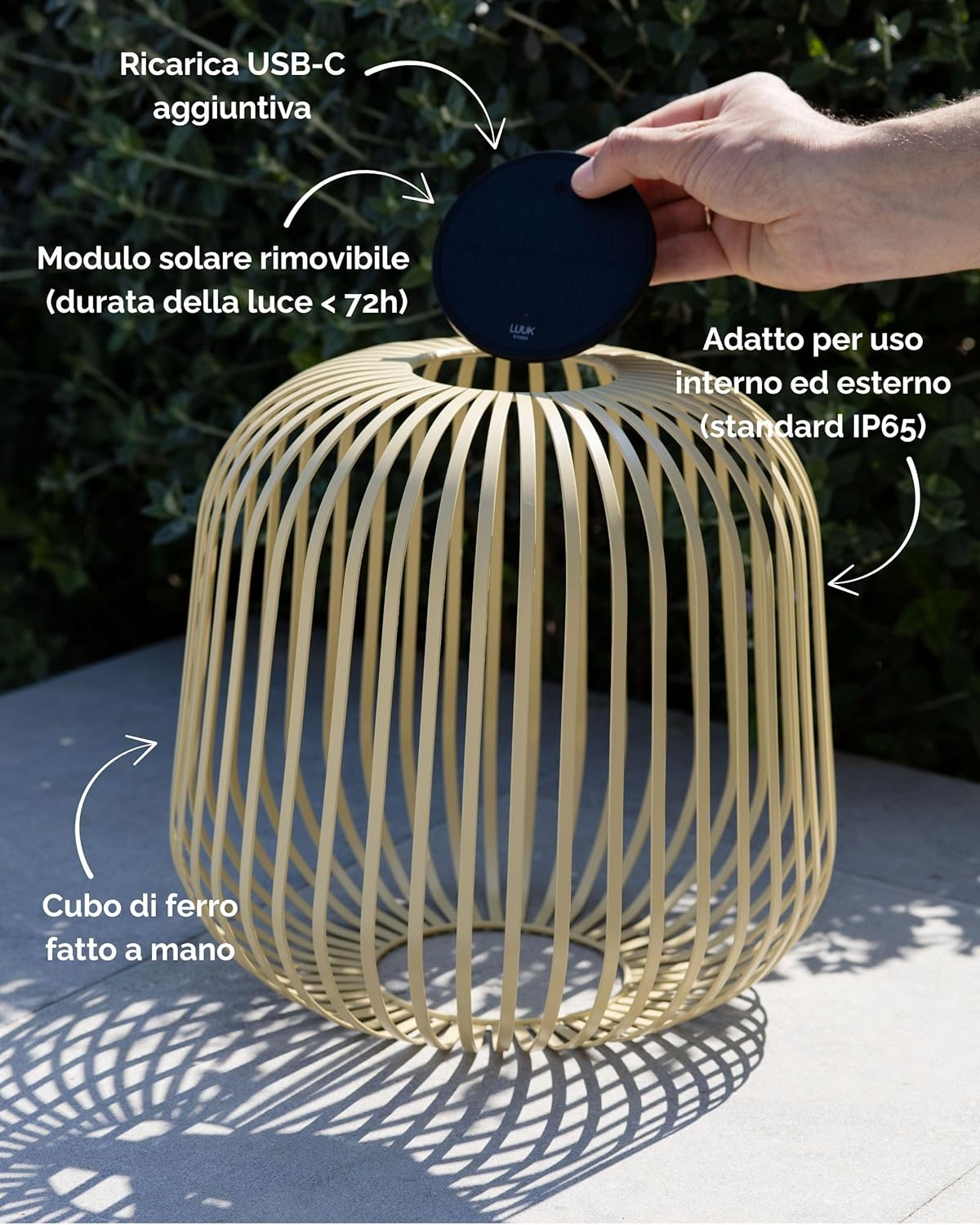 Luuk Studio Lampada Solare LED Portatile Esterno - immagine 2