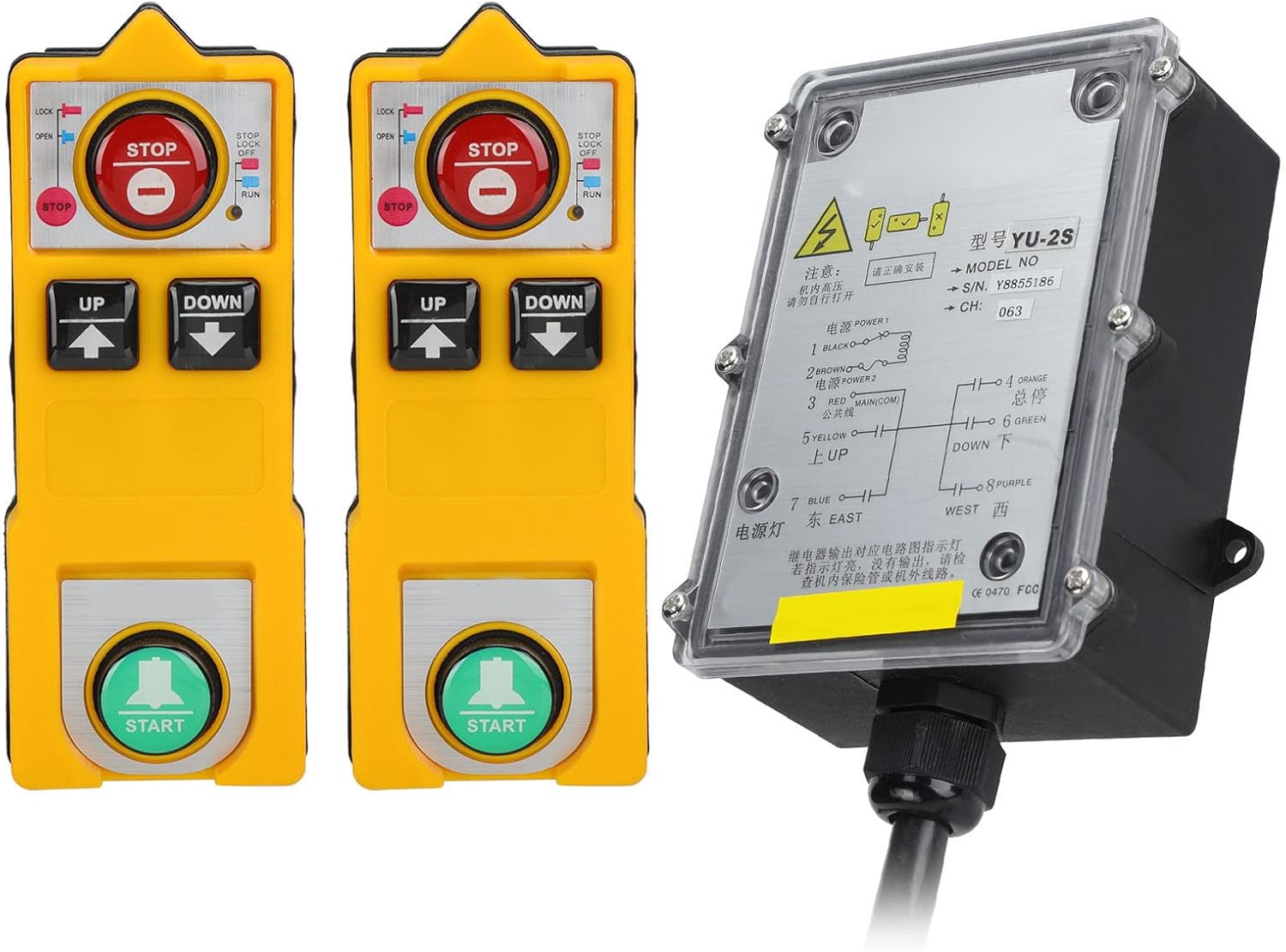 Telecomando Wireless Gru Sollevamento 800 MHz IP68 - immagine 5