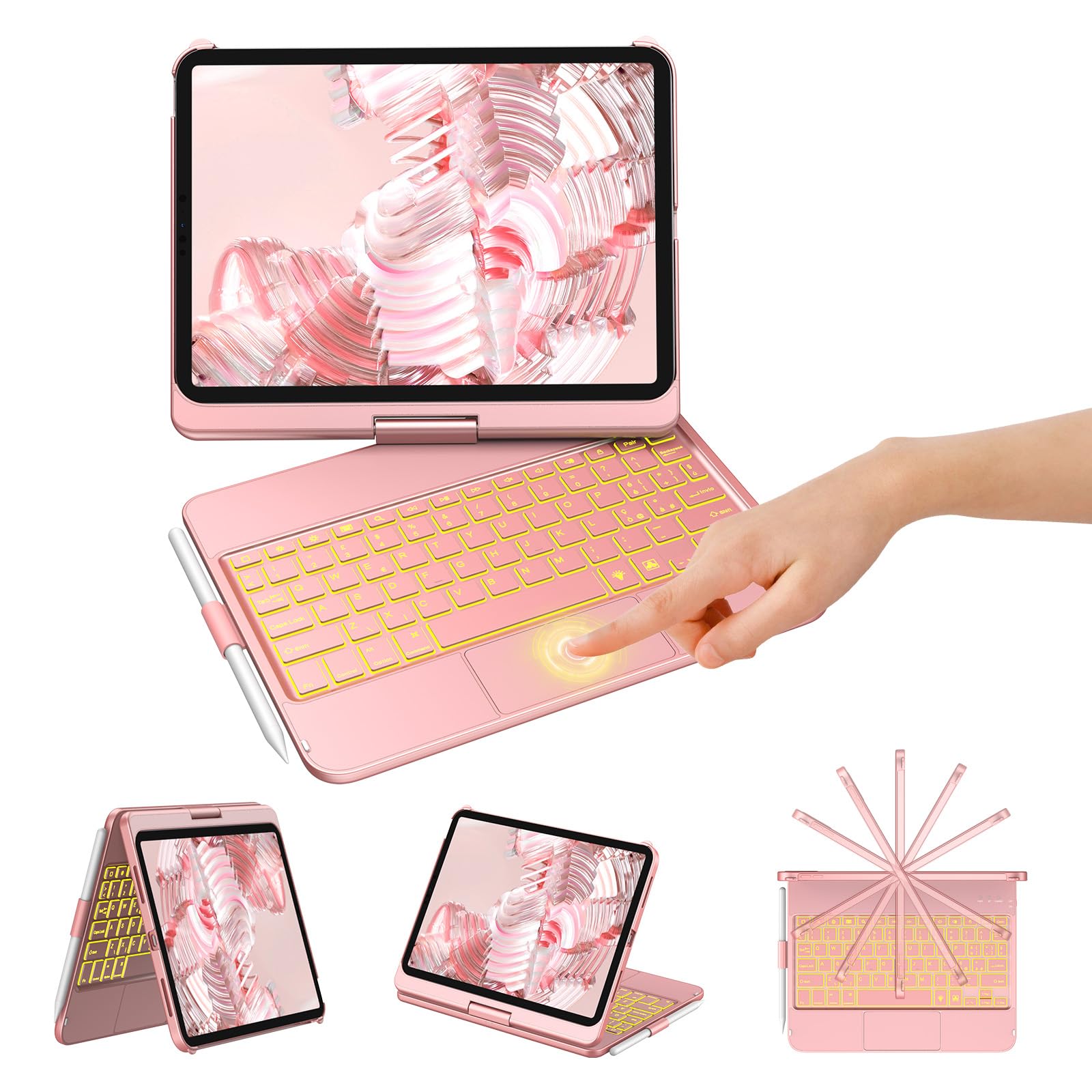 Kbcase Tastiera Bluetooth per iPad 10/11 Gen (10.9/11")