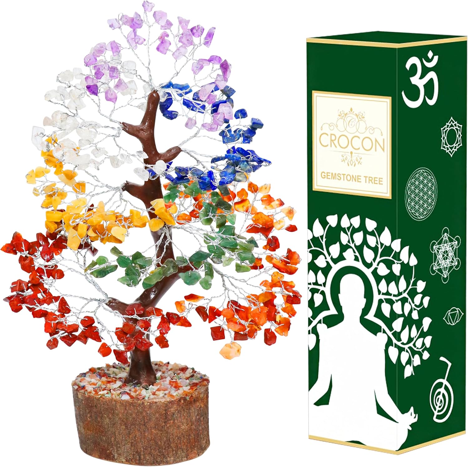 Crocon Seven Chakra - Albero della Vita in Cristallo Bonsai