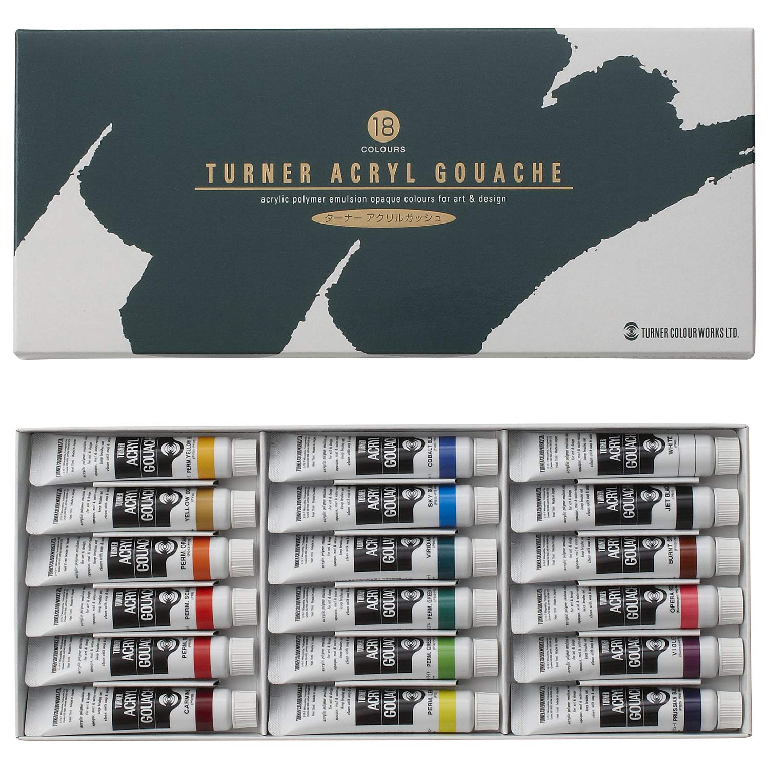 Turner tempera acrilica 18 colori impostati scuola (japan import)