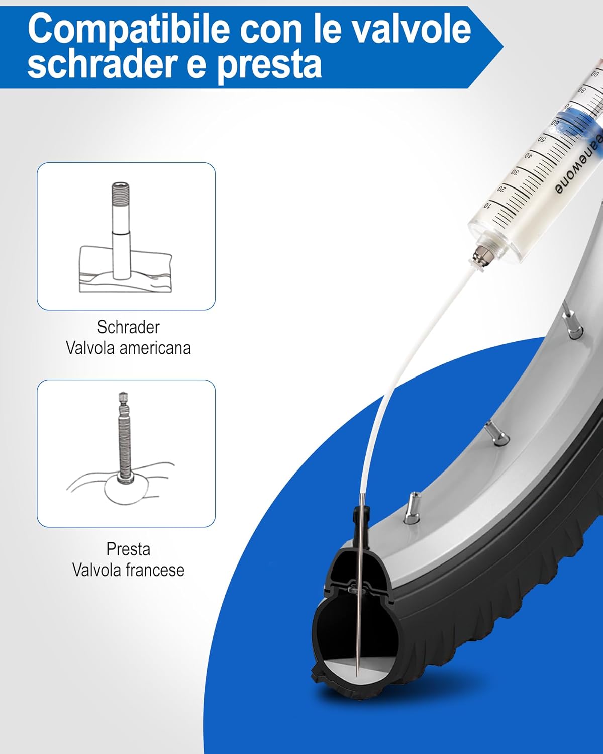 Lattice per Tubeless MTB 500ml con Siringa - immagine 5