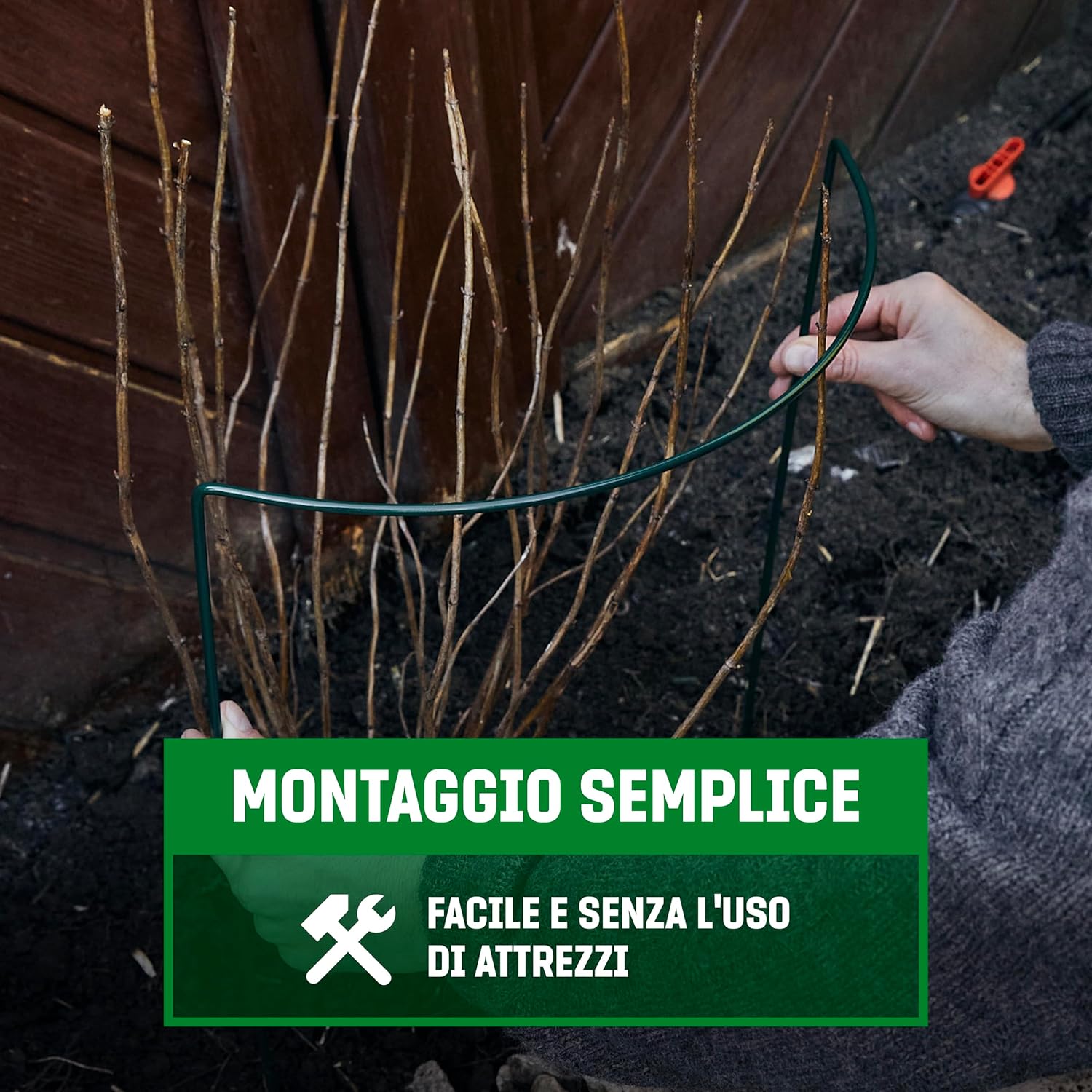 Gardengloss® Supporti per Arbusti Mezzo Rotondo (5 pz) - immagine 3