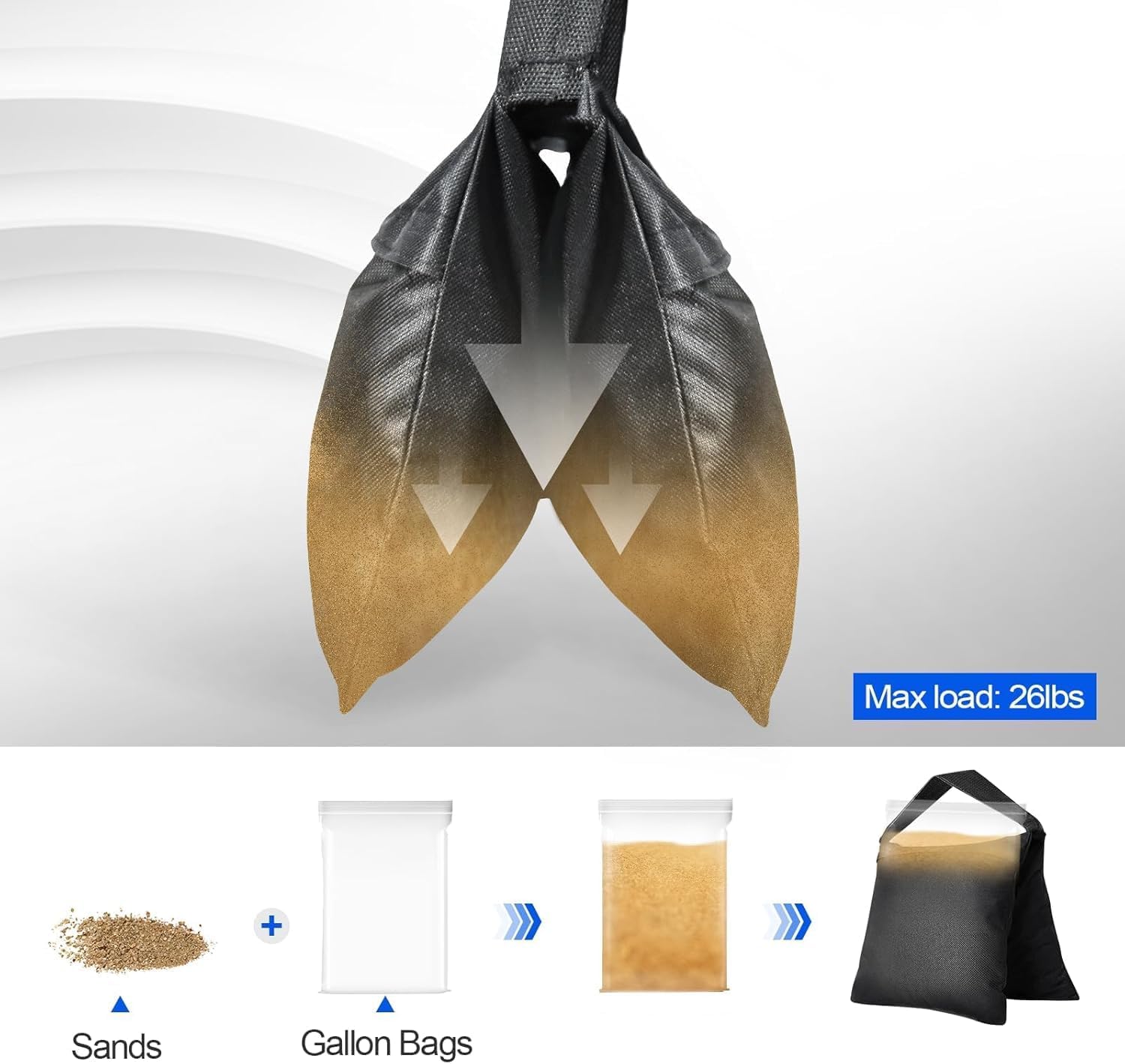 EMART 12 Pcs Sacchi di Sabbia Resistente - immagine 3