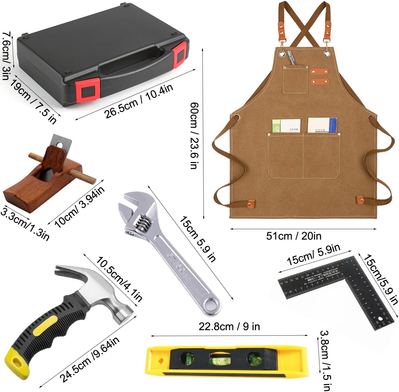 QeeHeng Set di Attrezzi per Bambini con Cassetta - immagine 2