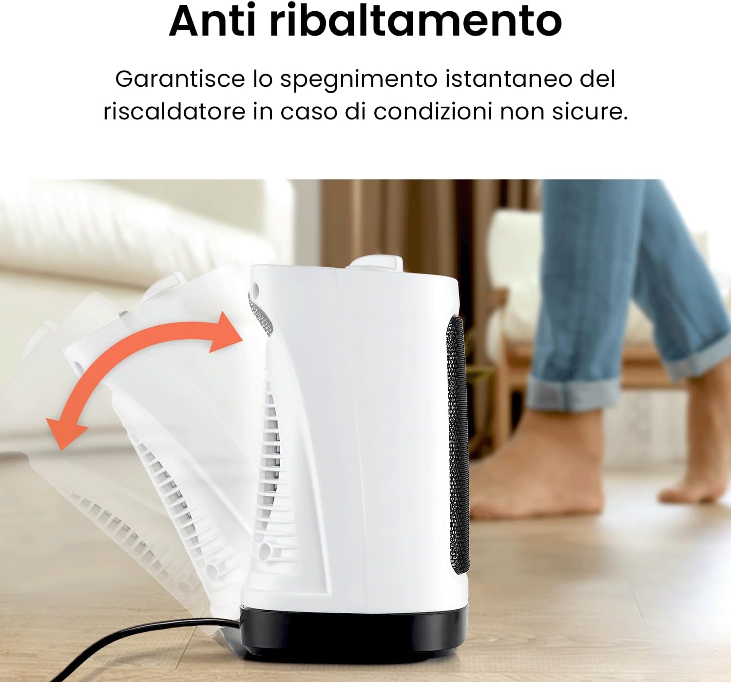 Pro Breeze Termoventilatore Ceramico 2000W, Bianco - immagine 6