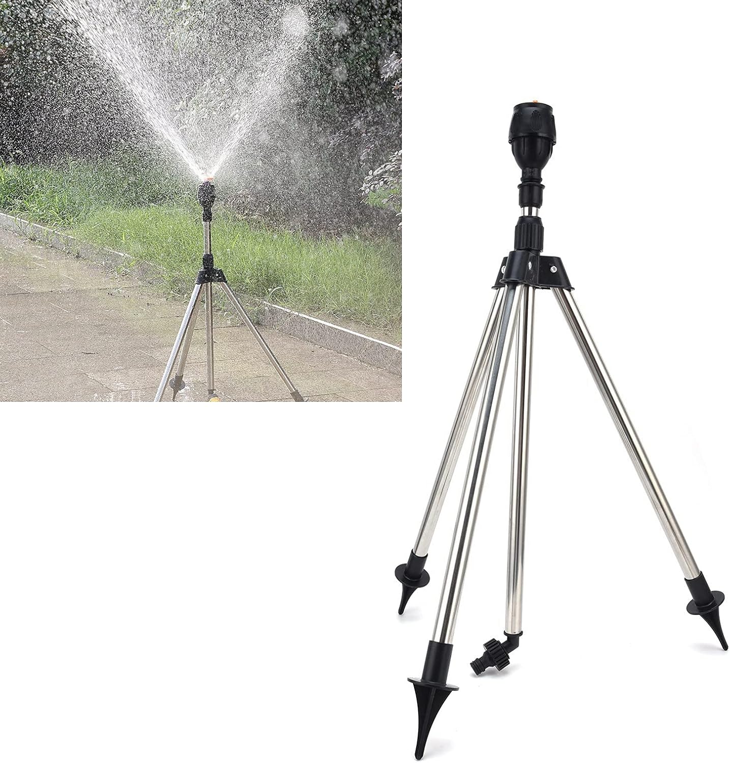 Irrigatore Rotante Automatico 360° con Treppiede - immagine 2