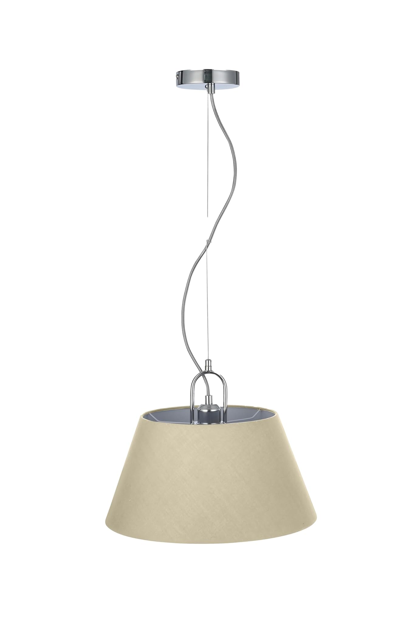 Gtv Lampada da Soffitto Kasel Ø 60 cm, Crema
