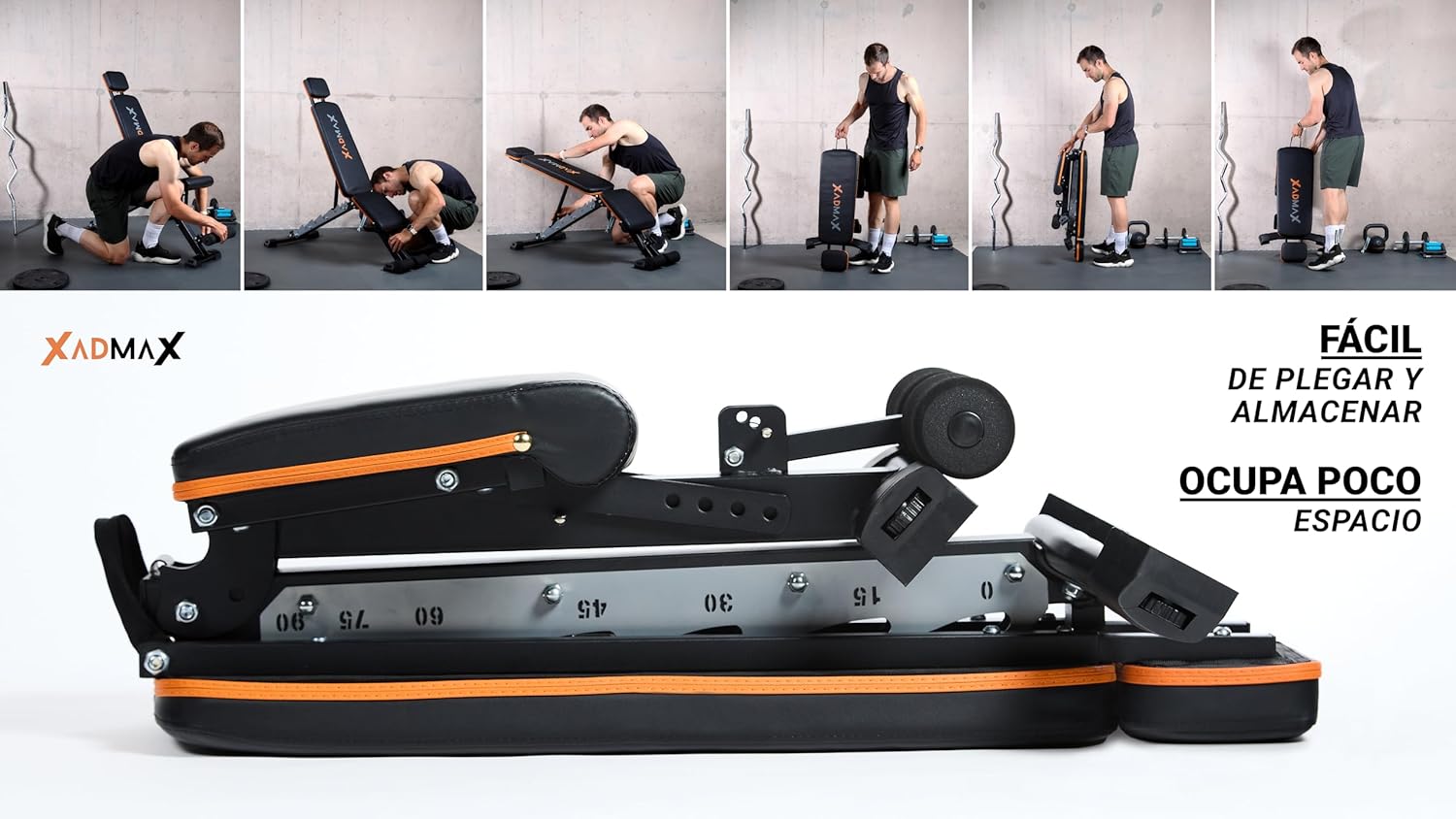 Xadmax Panca per Muscoli e Pesi Pieghevole - immagine 9