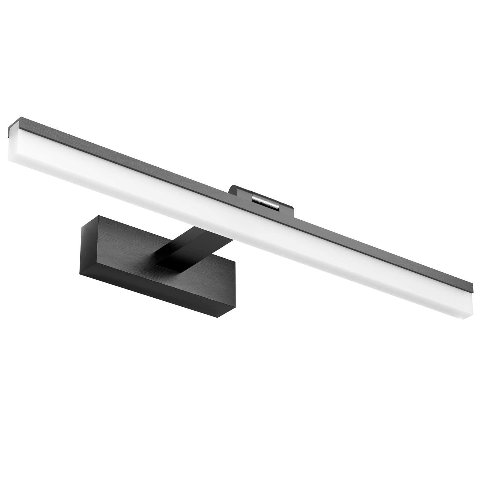 Klighten Lampada da Specchio LED Bagno 16W 50cm, Nero
