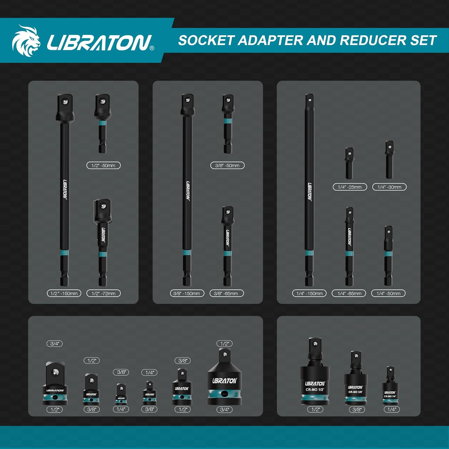 Libraton Set 20 Adattatori per Bussole a Impatto - immagine 2